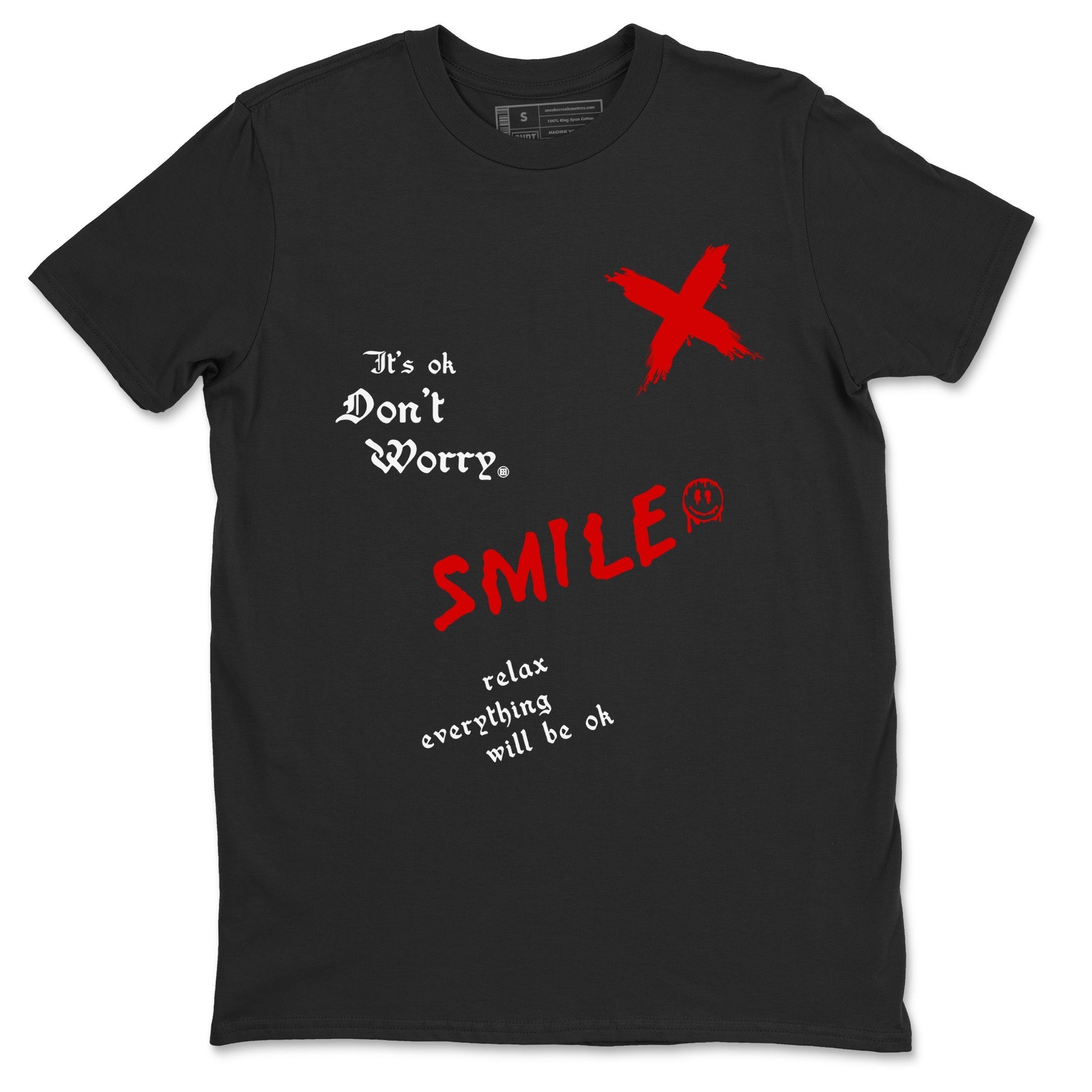 It's Ok Don't Worry snkmatch Tees - Air Jordan 1 Black Toe Reimagined