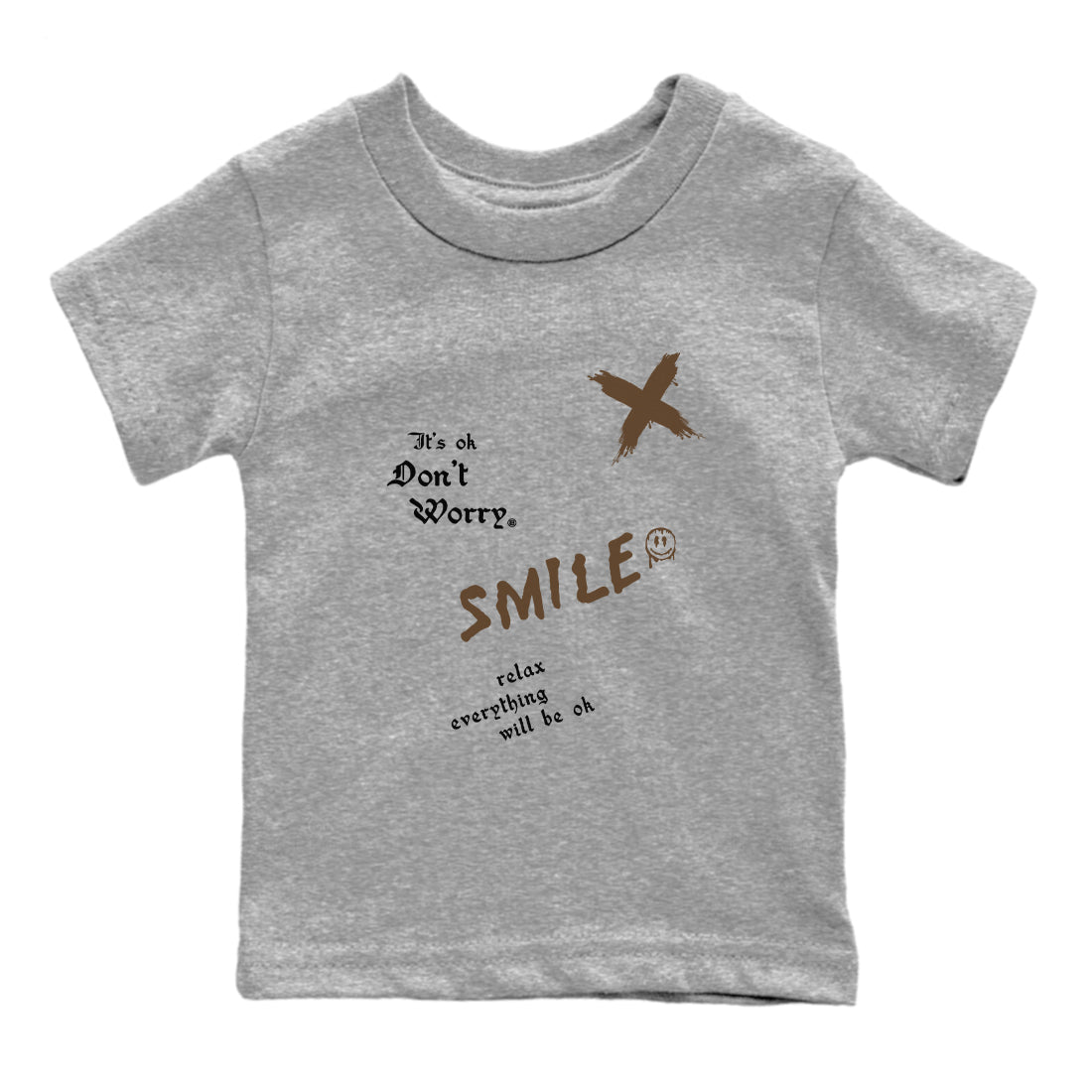 It's Ok Don't Worry snkmatch Tees Kids - Air Jordan 1 Mocha