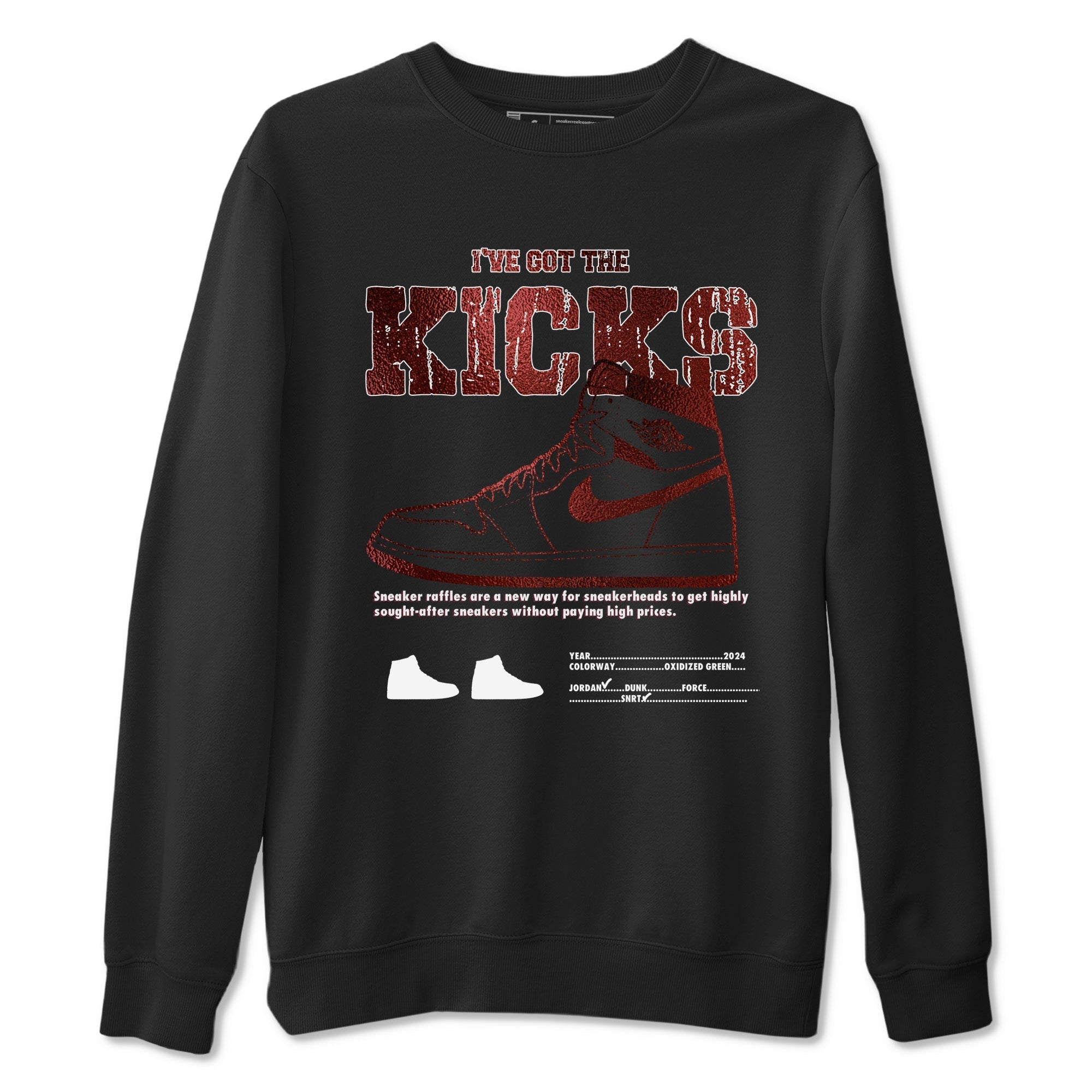 I've Got The Kicks snkmatch Tees - Air Jordan 1 Metallic Burgundy