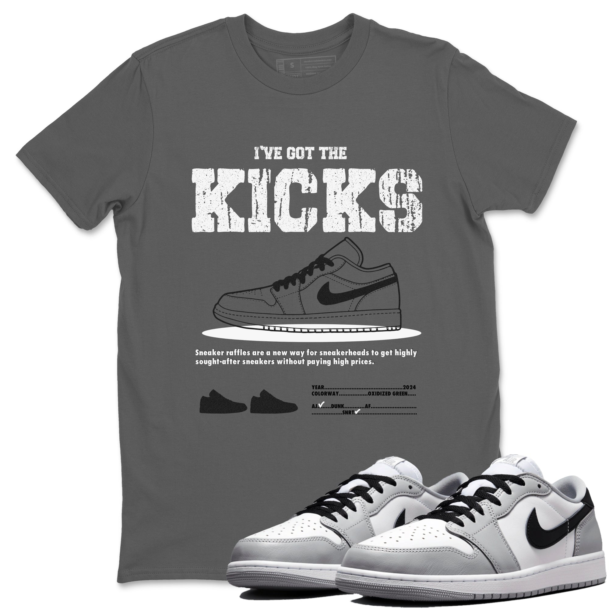 I've Got the Kicks snkmatch Tees - Air Jordan 1 Wolf Grey