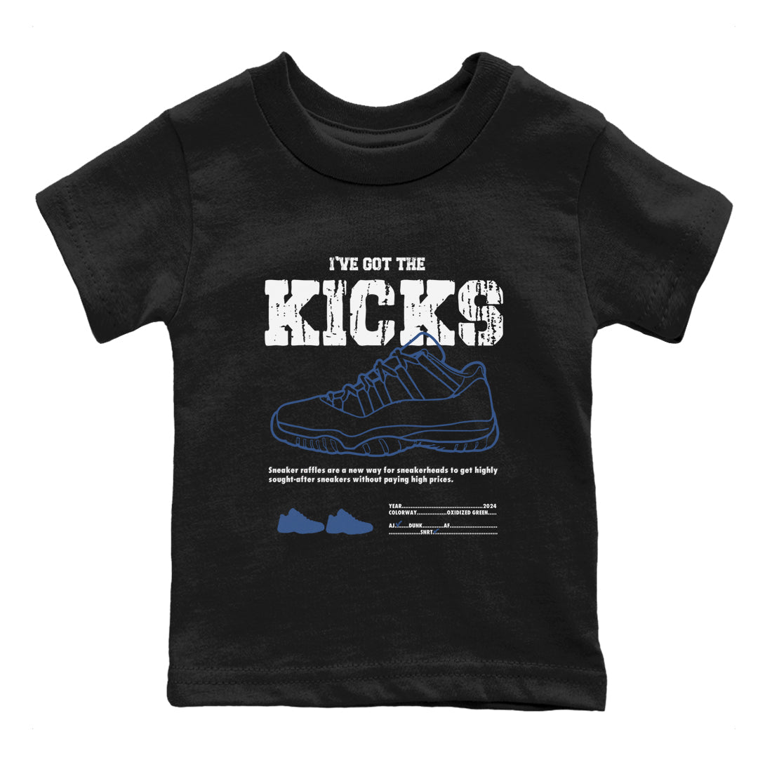 I've Got The Kicks snkmatch Tees Kids - Air Jordan 11 Diffused Blue