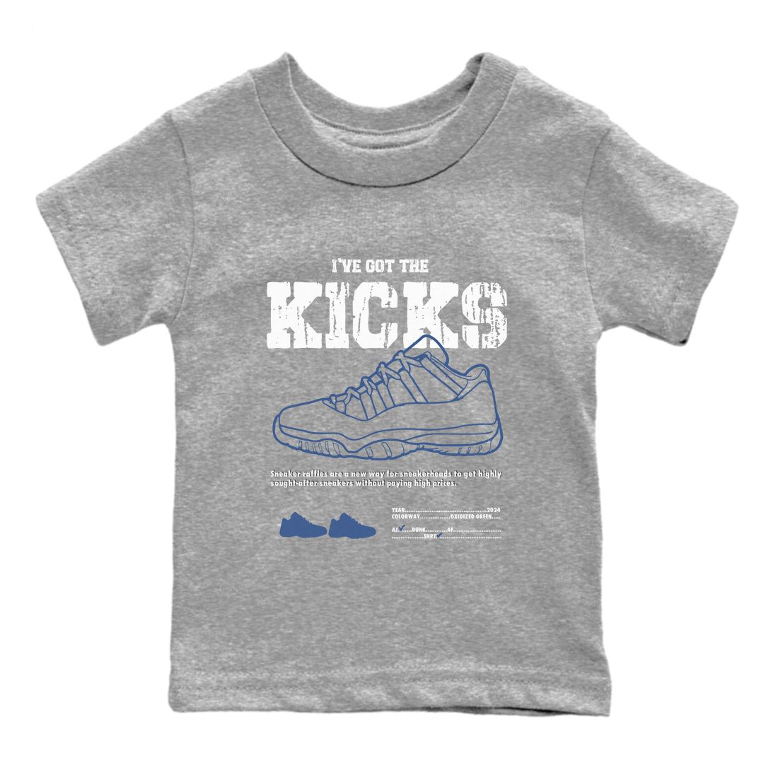 I've Got The Kicks snkmatch Tees Kids - Air Jordan 11 Diffused Blue
