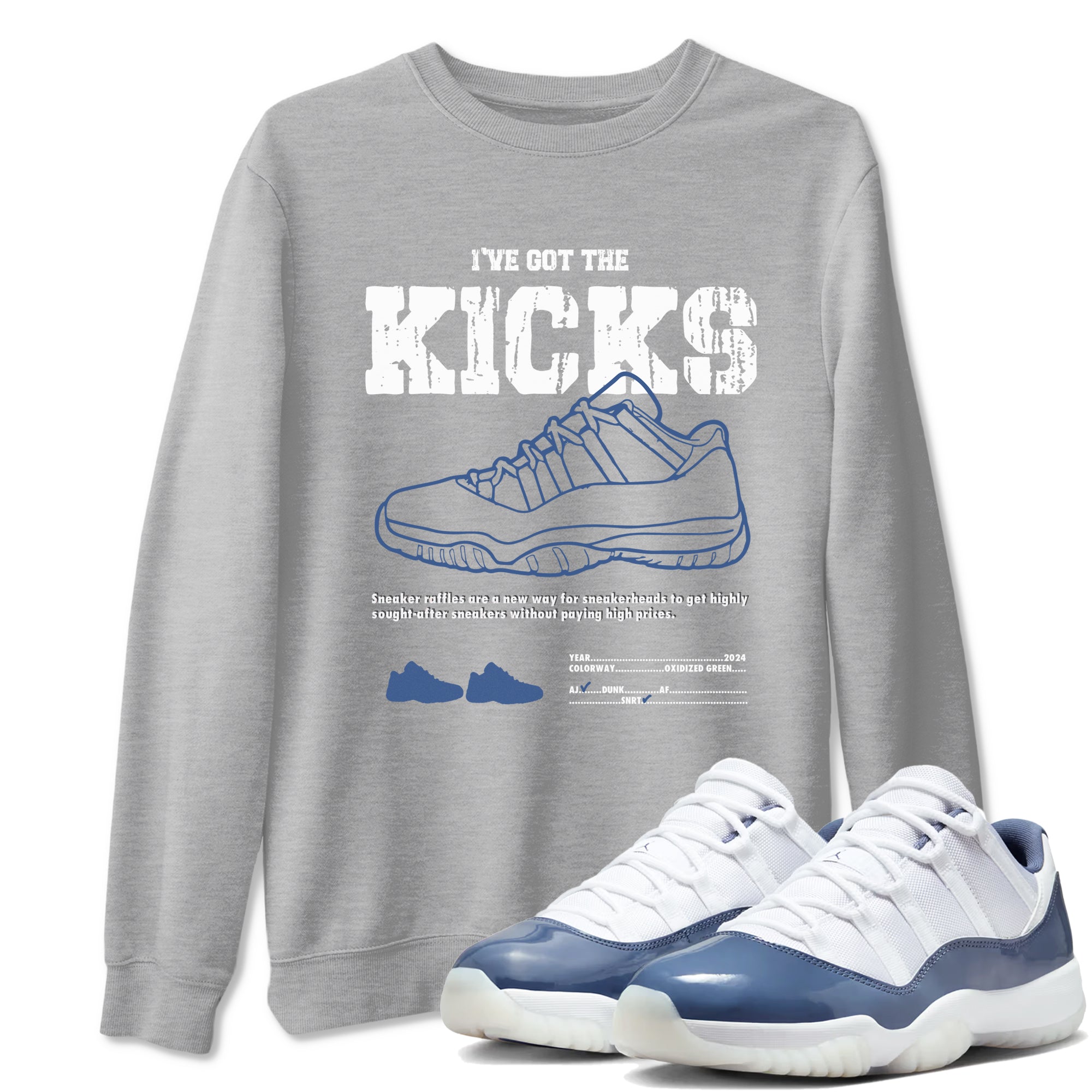 I've Got The Kicks snkmatch Tees - Air Jordan 11 Diffused Blue