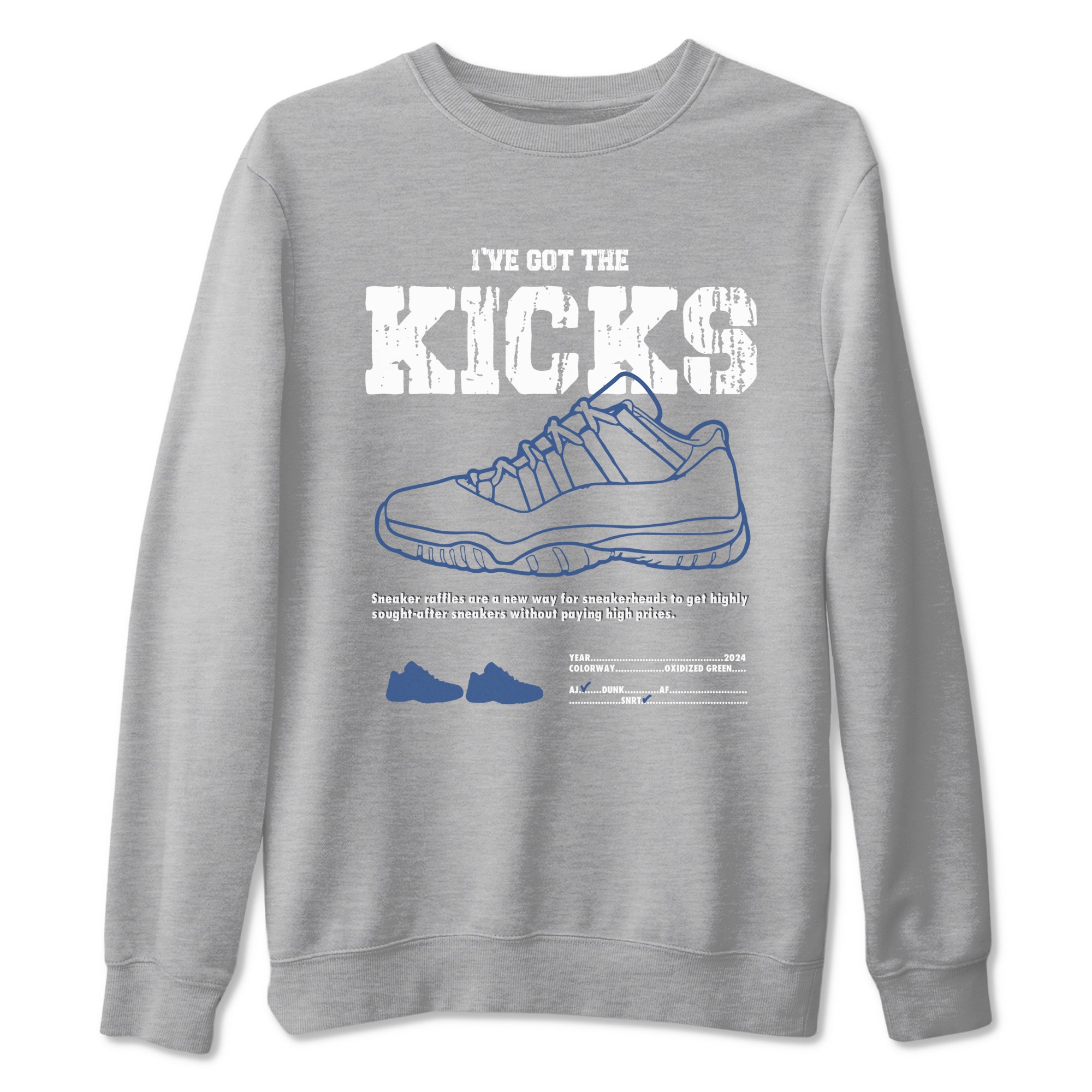 I've Got The Kicks snkmatch Tees - Air Jordan 11 Diffused Blue