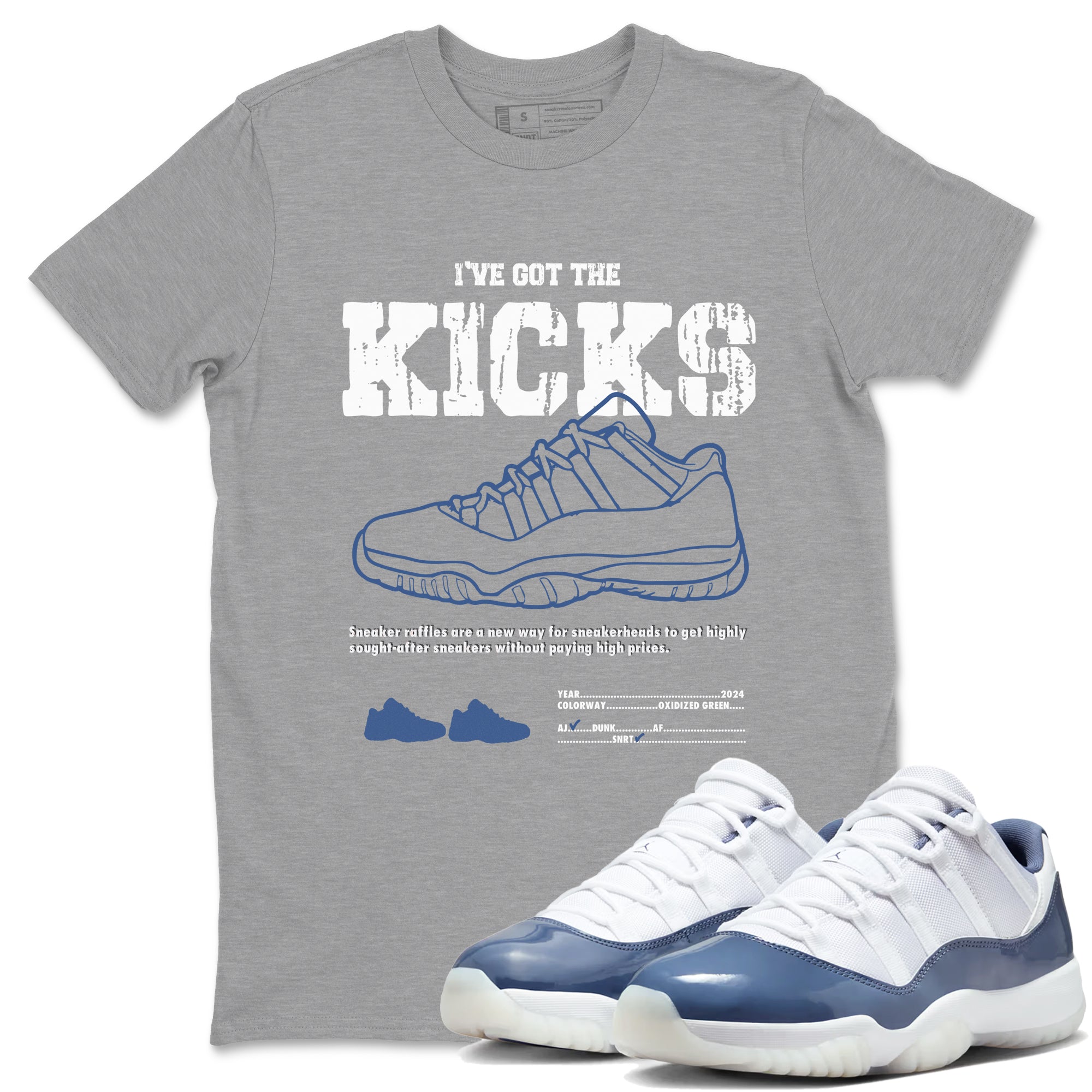 I've Got The Kicks snkmatch Tees - Air Jordan 11 Diffused Blue