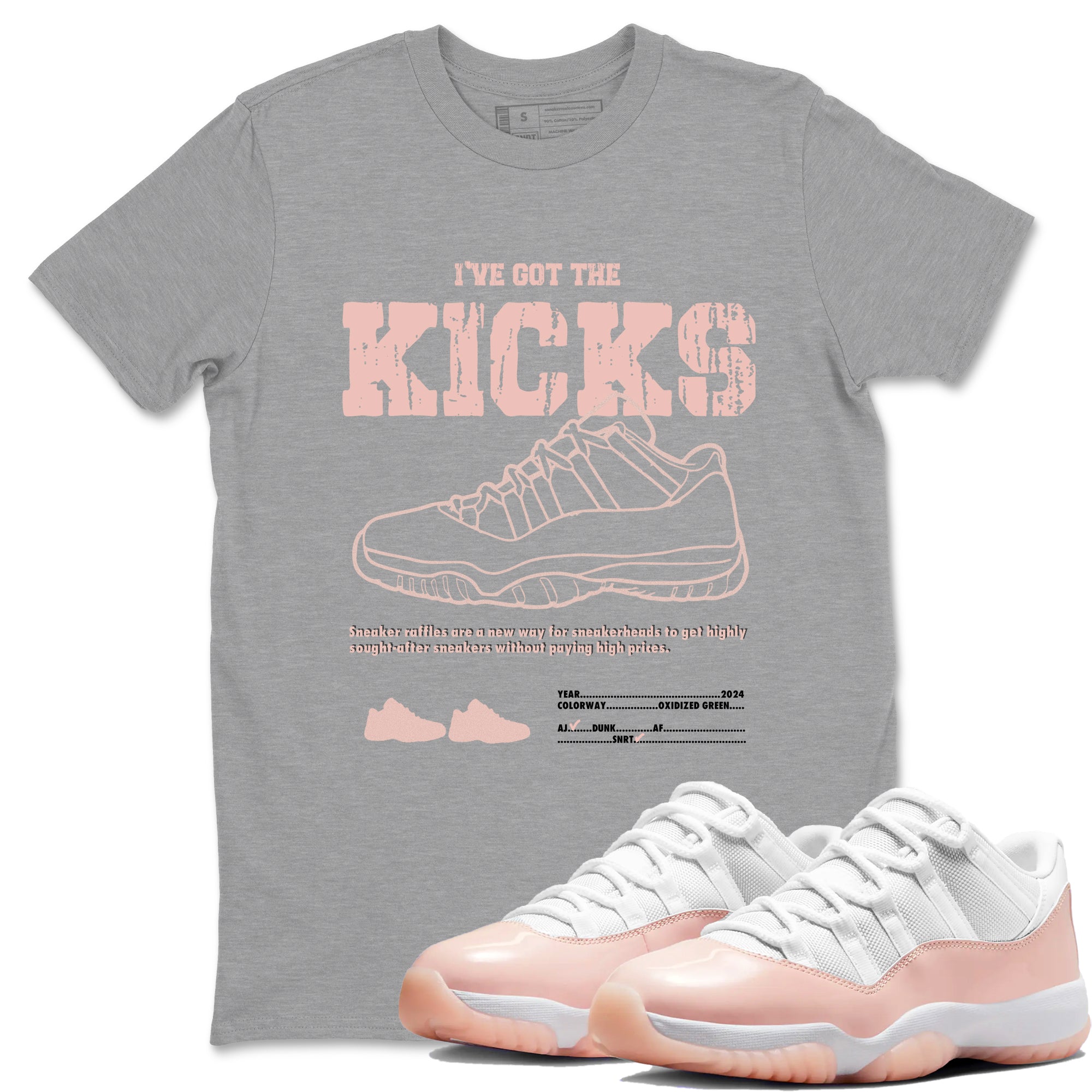I've Got The Kicks snkmatch Tees - Air Jordan 11 Legend Pink