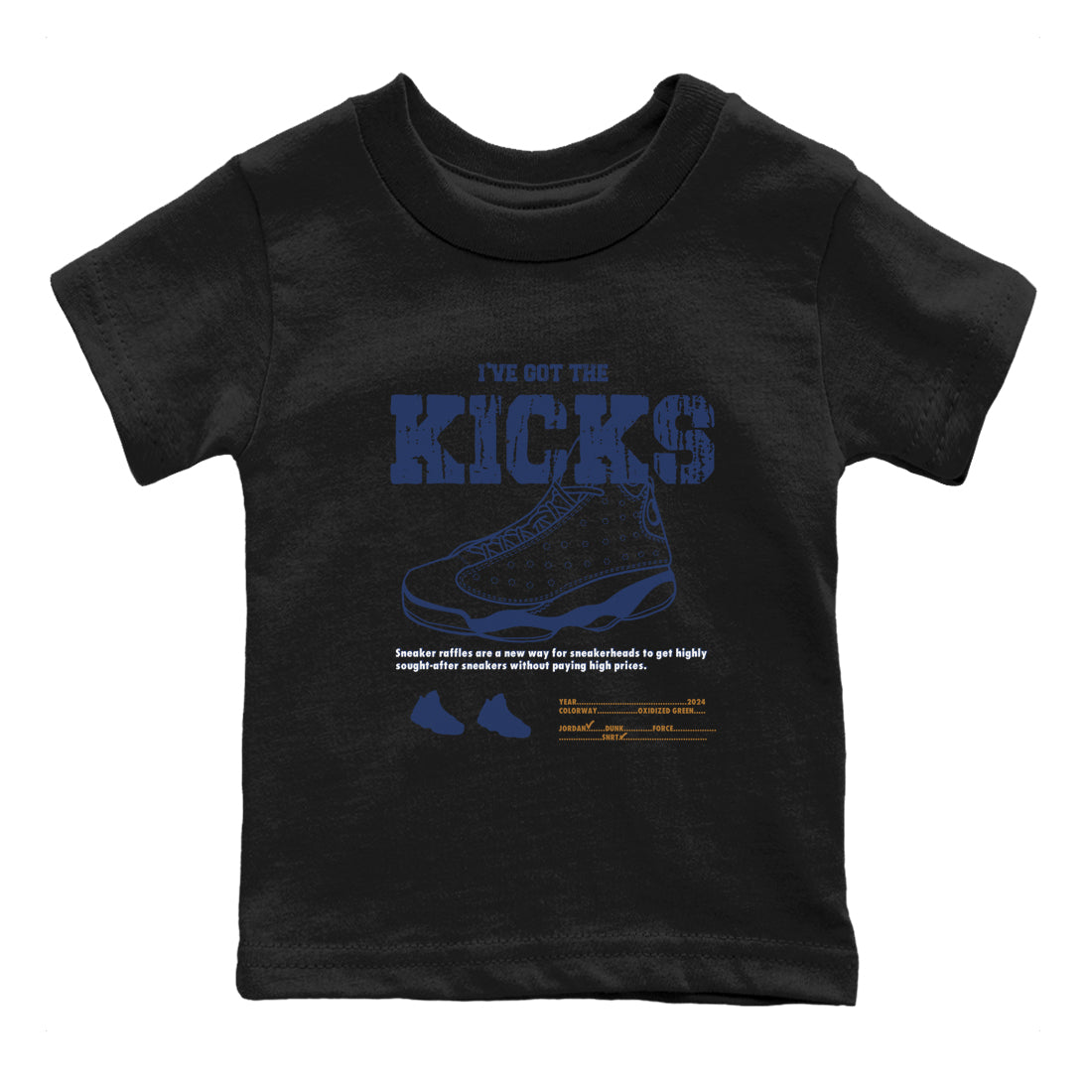 I've Got The Kicks snkmatch Tees Kids - Air Jordan 13 Midnight Navy