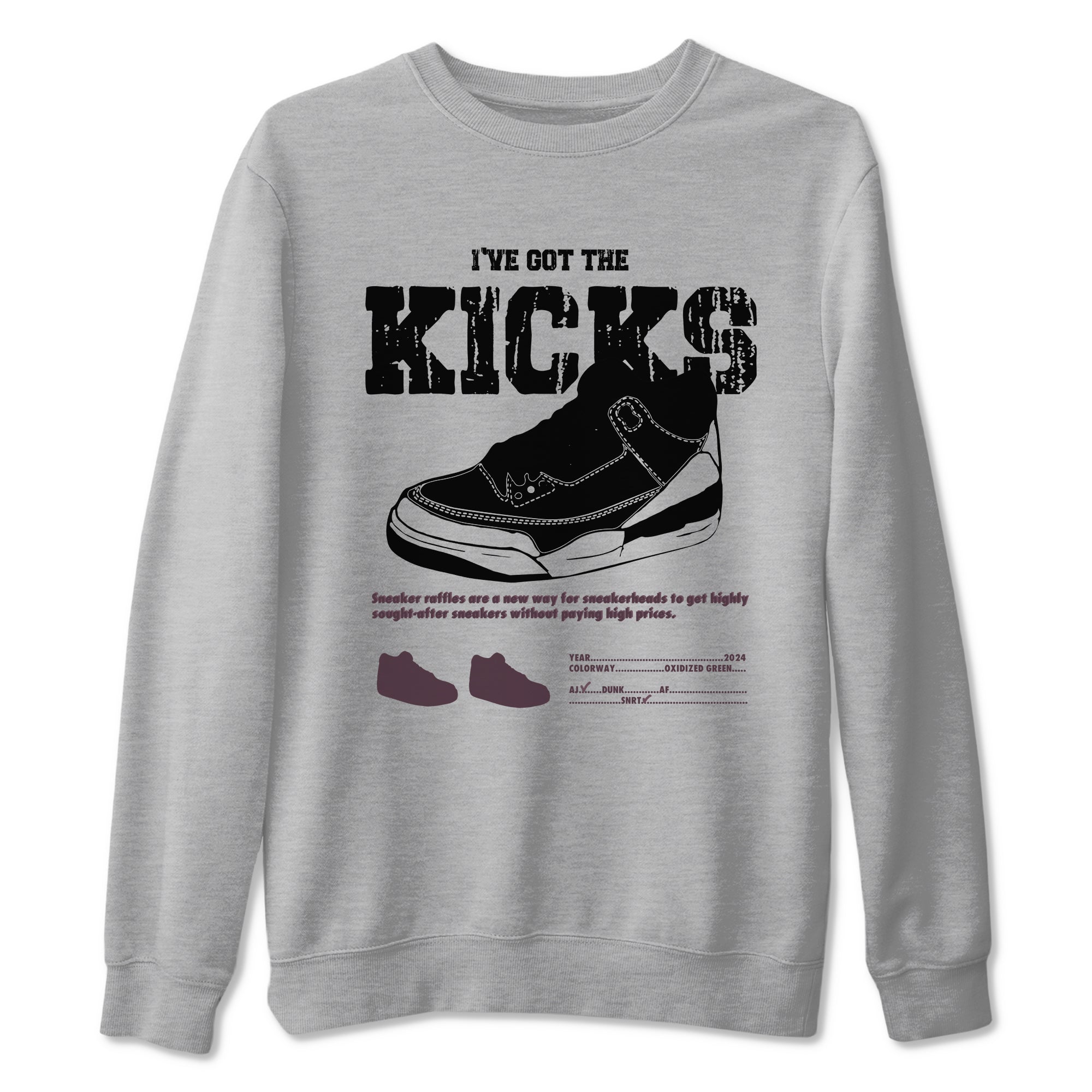 I've Got The Kicks snkmatch Tees - Air Jordan 3 A Ma Maniere x Black