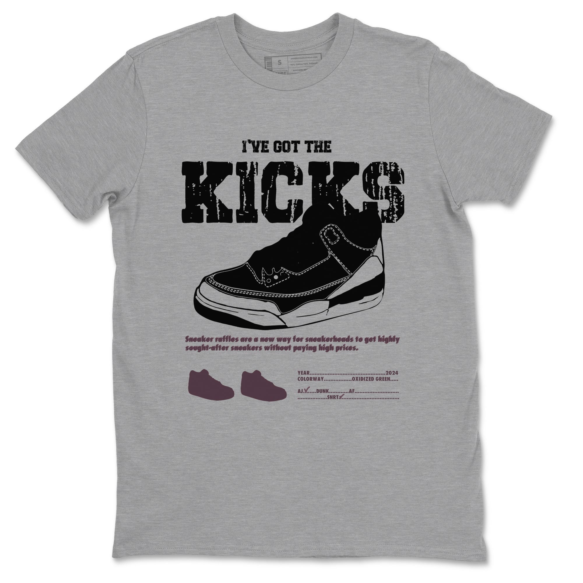I've Got The Kicks snkmatch Tees - Air Jordan 3 A Ma Maniere x Black