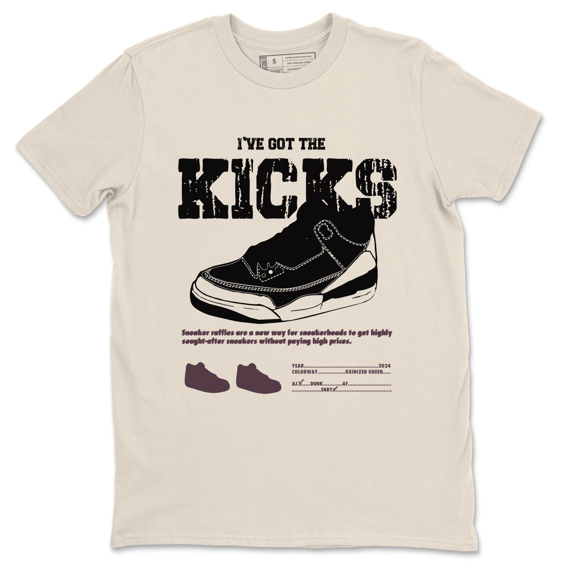 I've Got The Kicks snkmatch Tees - Air Jordan 3 A Ma Maniere x Black