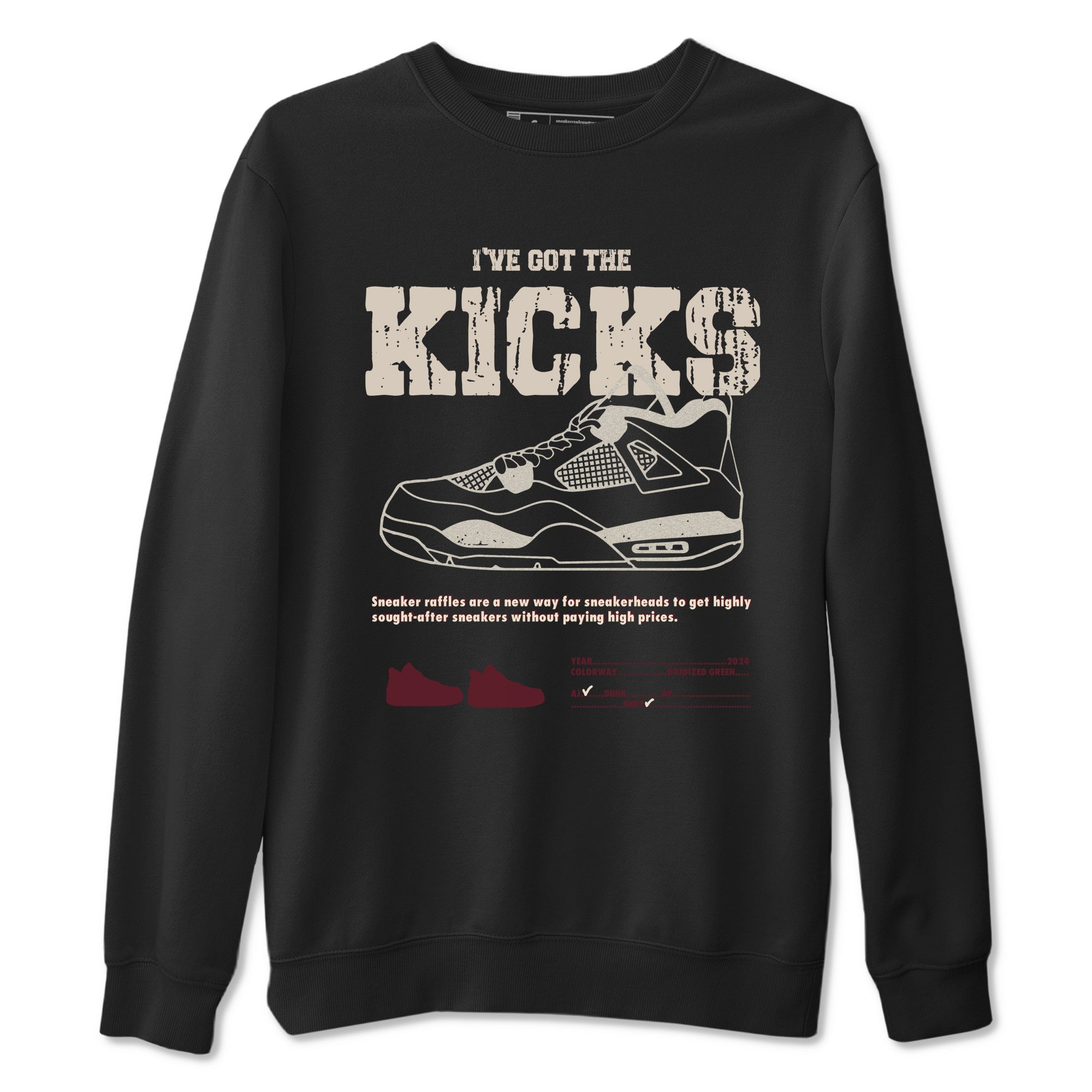I've Got The Kicks snkmatch Tees - Air Jordan 4 A Ma Maniere x Fossil Stone