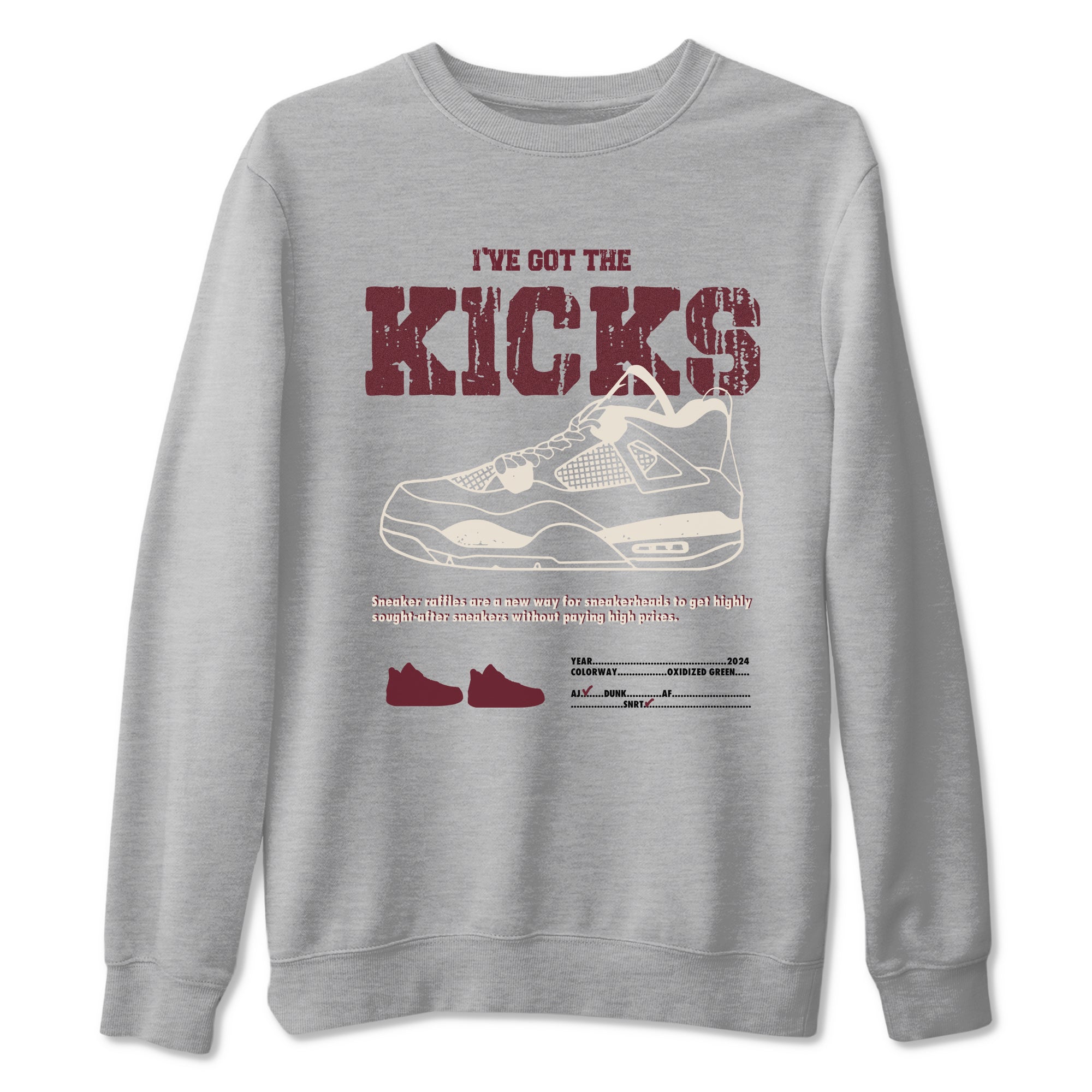 I've Got The Kicks snkmatch Tees - Air Jordan 4 A Ma Maniere x Fossil Stone