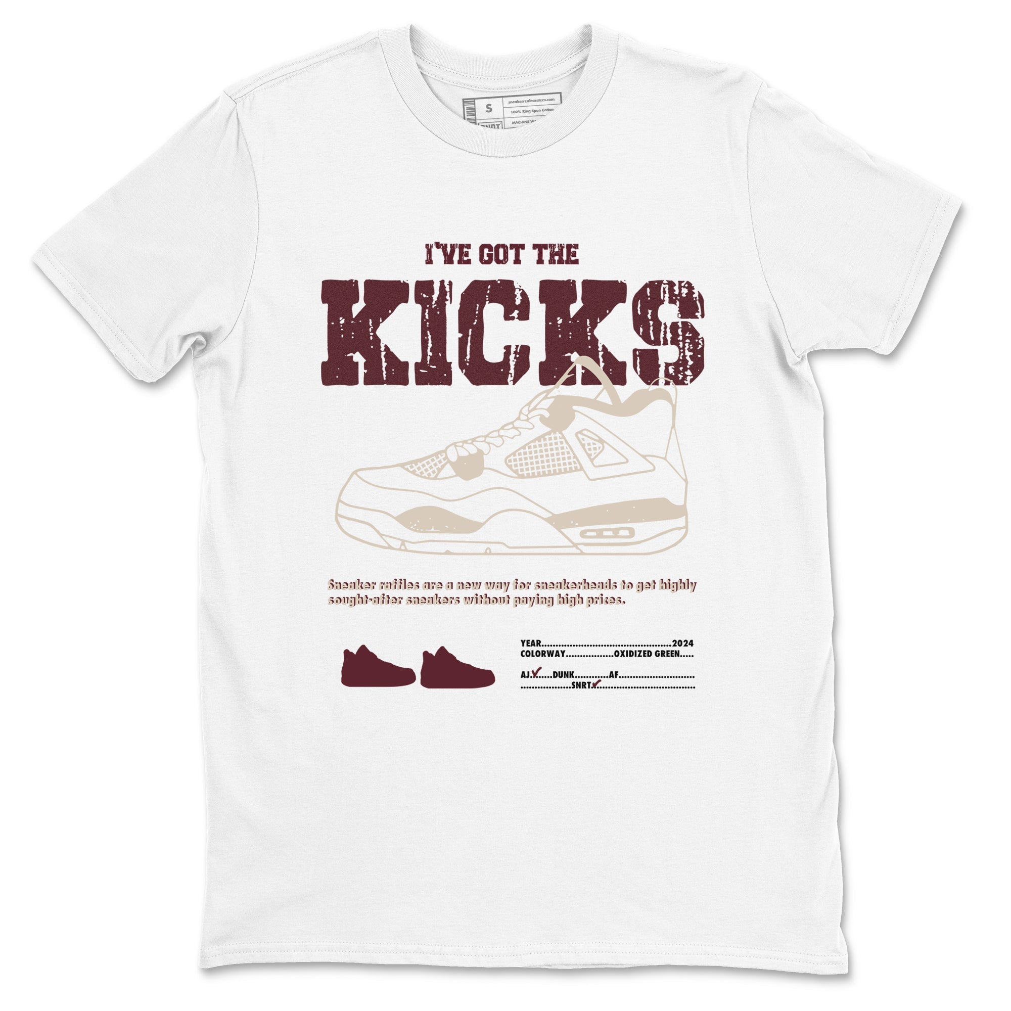 I've Got The Kicks snkmatch Tees - Air Jordan 4 A Ma Maniere x Fossil Stone