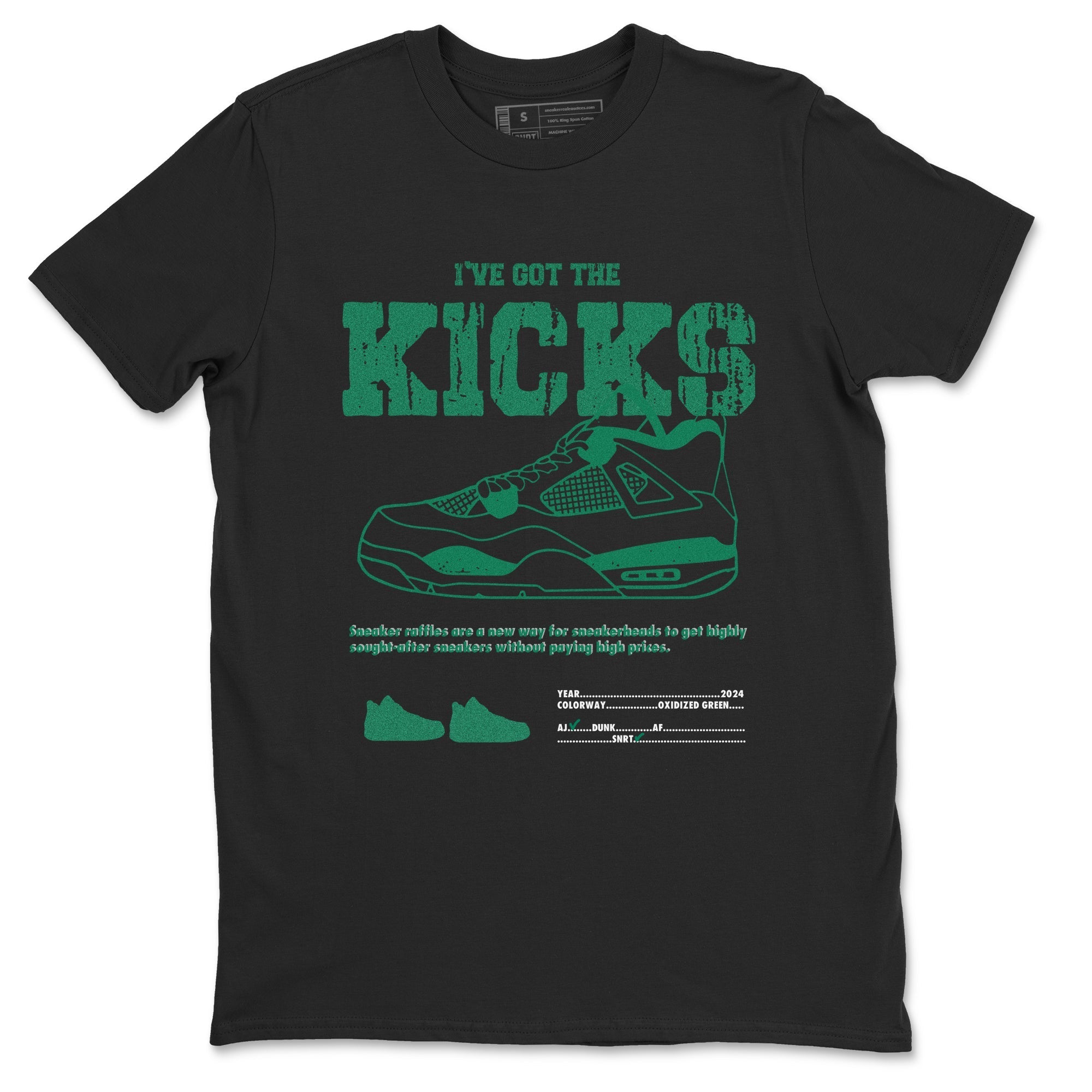 I've Got The Kicks snkmatch Tees - Air Jordan 4 Oxidized Green