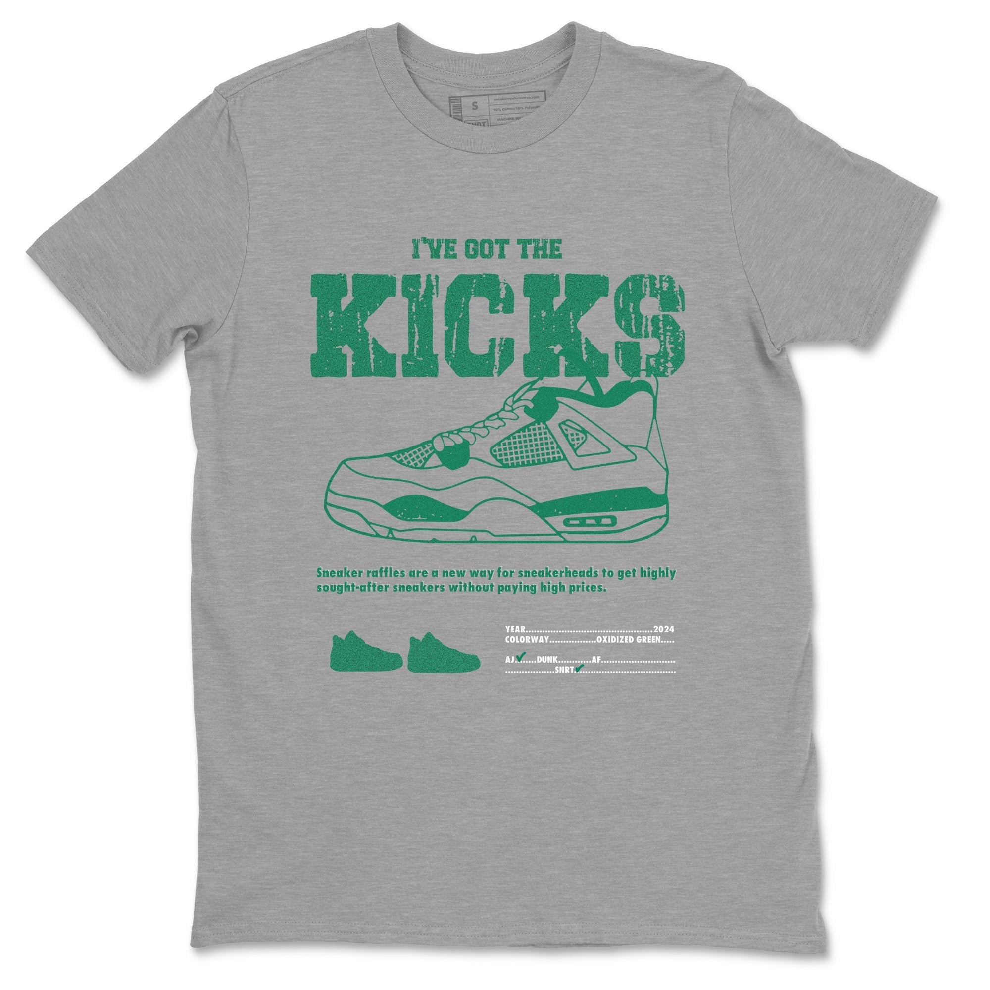I've Got The Kicks snkmatch Tees - Air Jordan 4 Oxidized Green