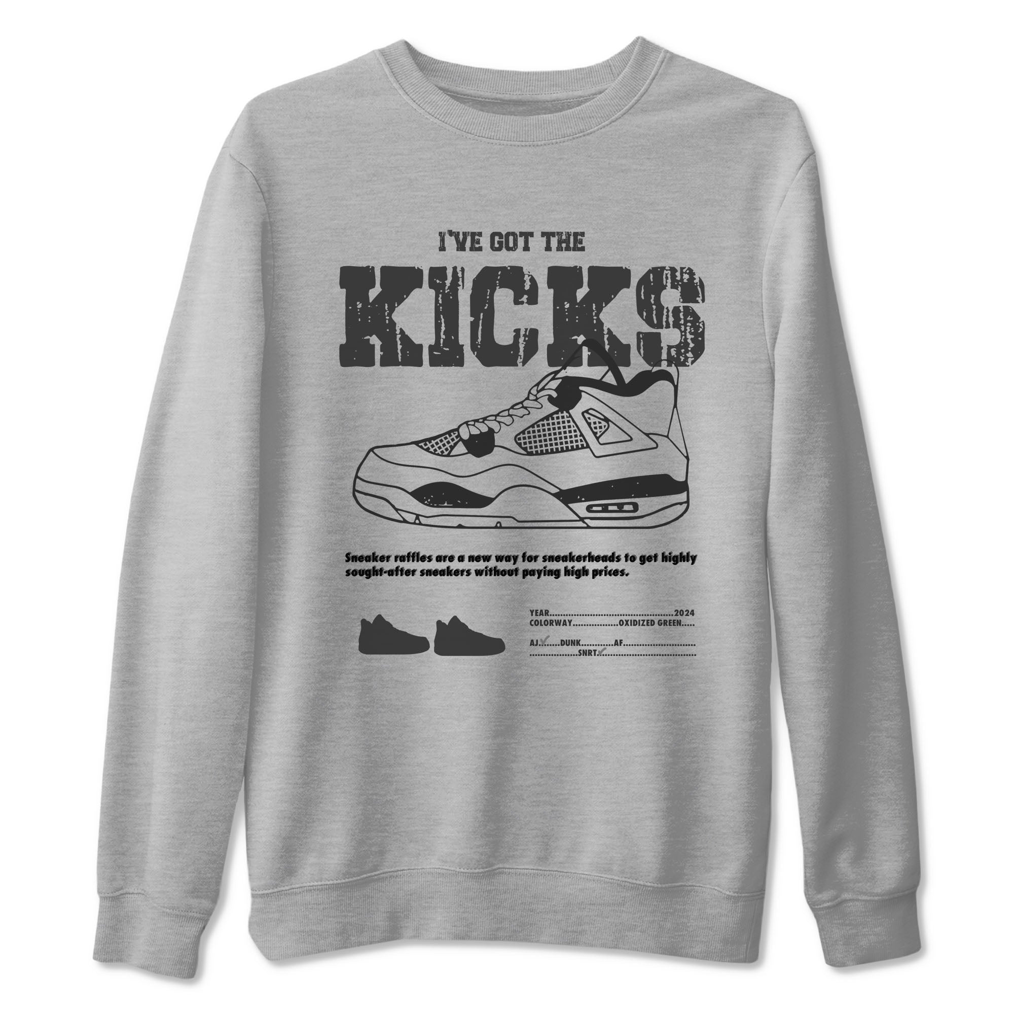 I've Got The Kicks snkmatch Tees - Air Jordan 4 Wet Cement
