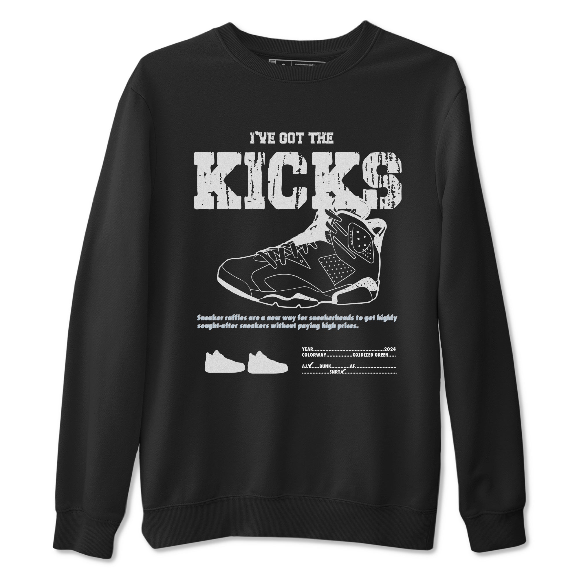 I've Got The Kicks snkmatch Tees - Air Jordan 6 White Black