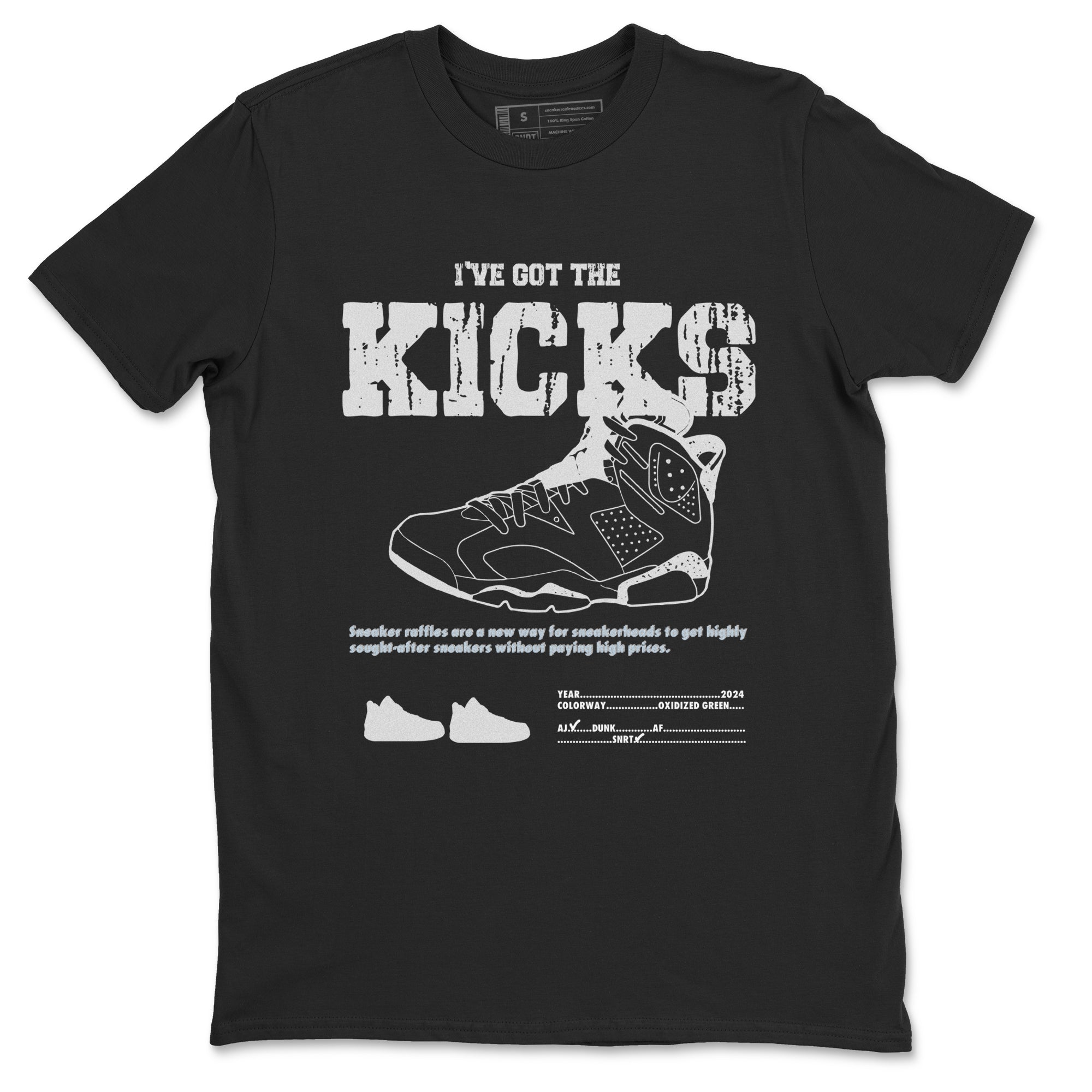 I've Got The Kicks snkmatch Tees - Air Jordan 6 White Black
