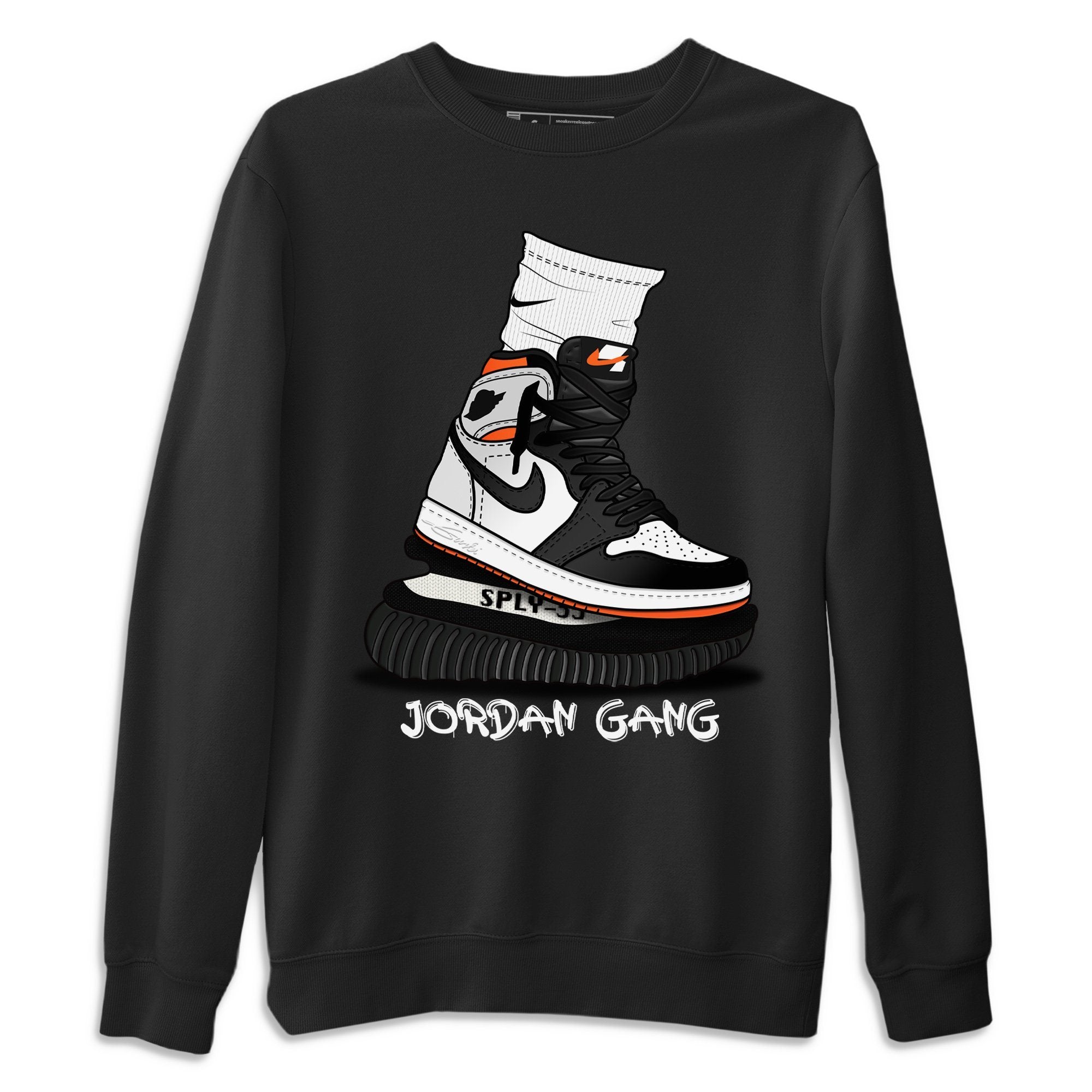 Air Jordan Gang Unisex Tops - Air Jordan 1 Electro Orange