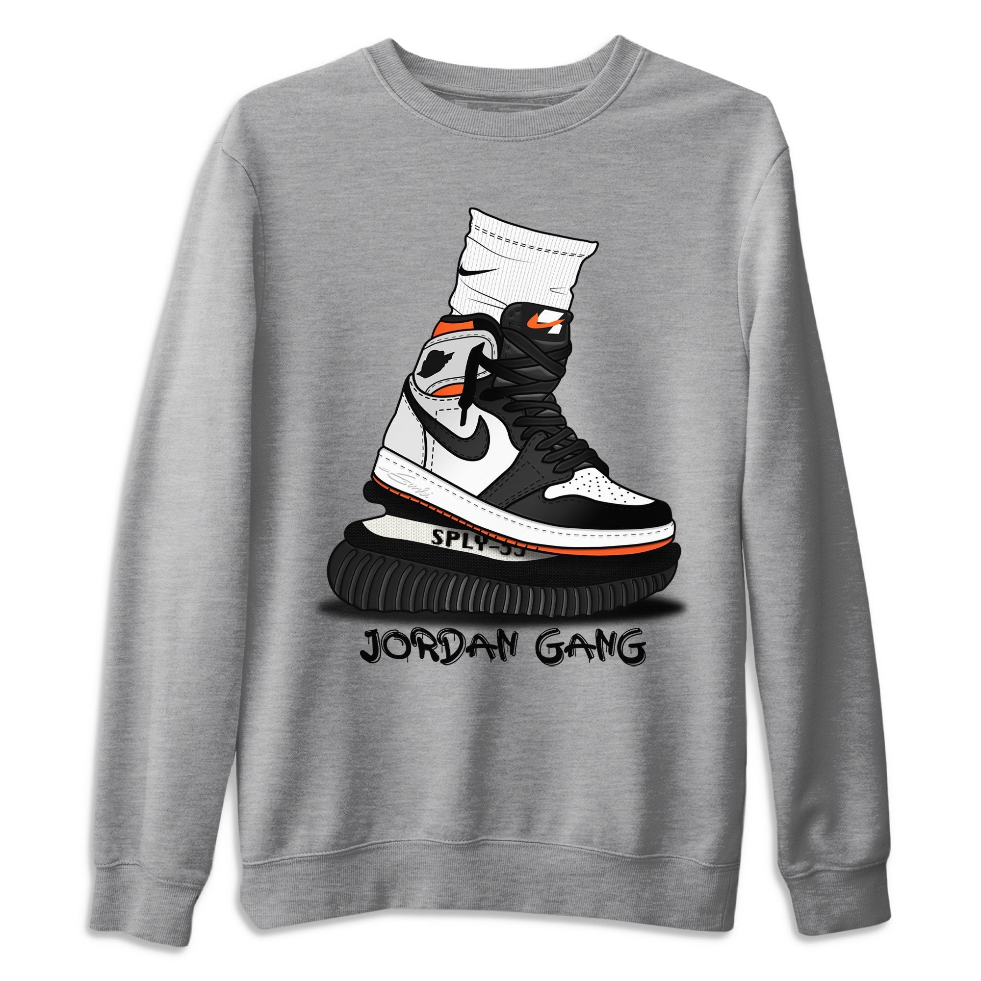 Air Jordan Gang Unisex Tops - Air Jordan 1 Electro Orange