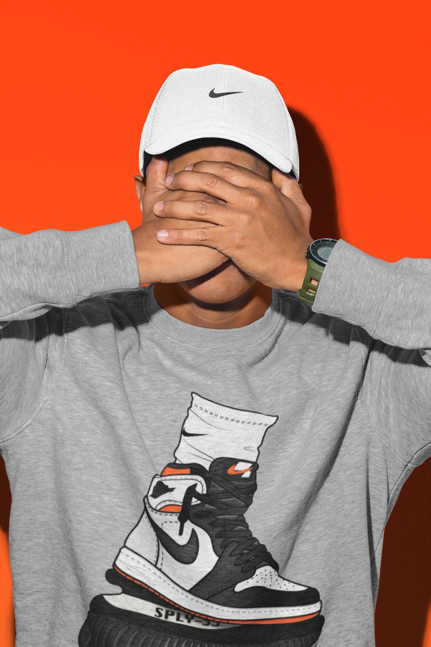 Air Jordan Gang Unisex Tops - Air Jordan 1 Electro Orange