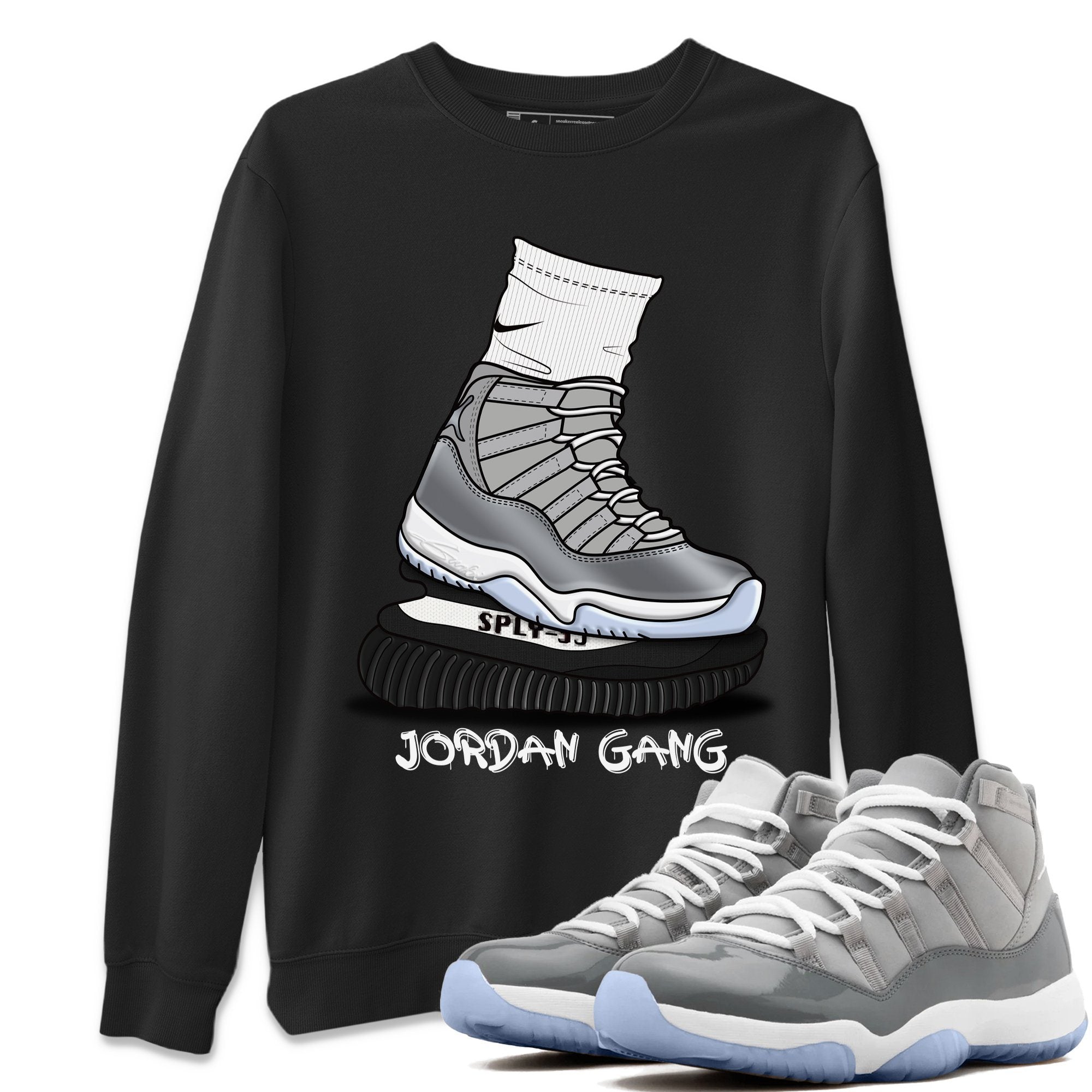 Air Jordan Gang Unisex Tops - Air Jordan 11 Cool Grey