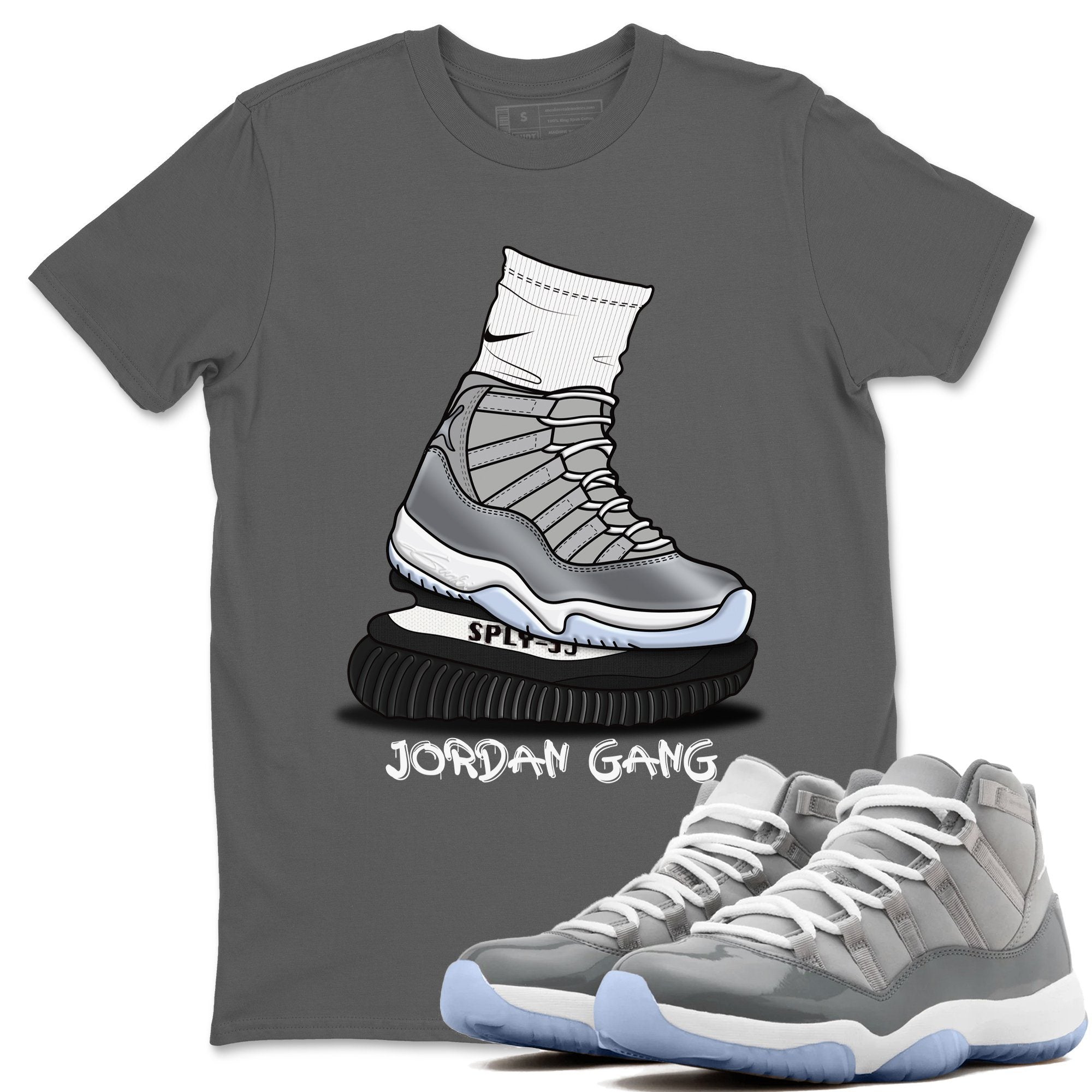 Air Jordan Gang Unisex Tops - Air Jordan 11 Cool Grey