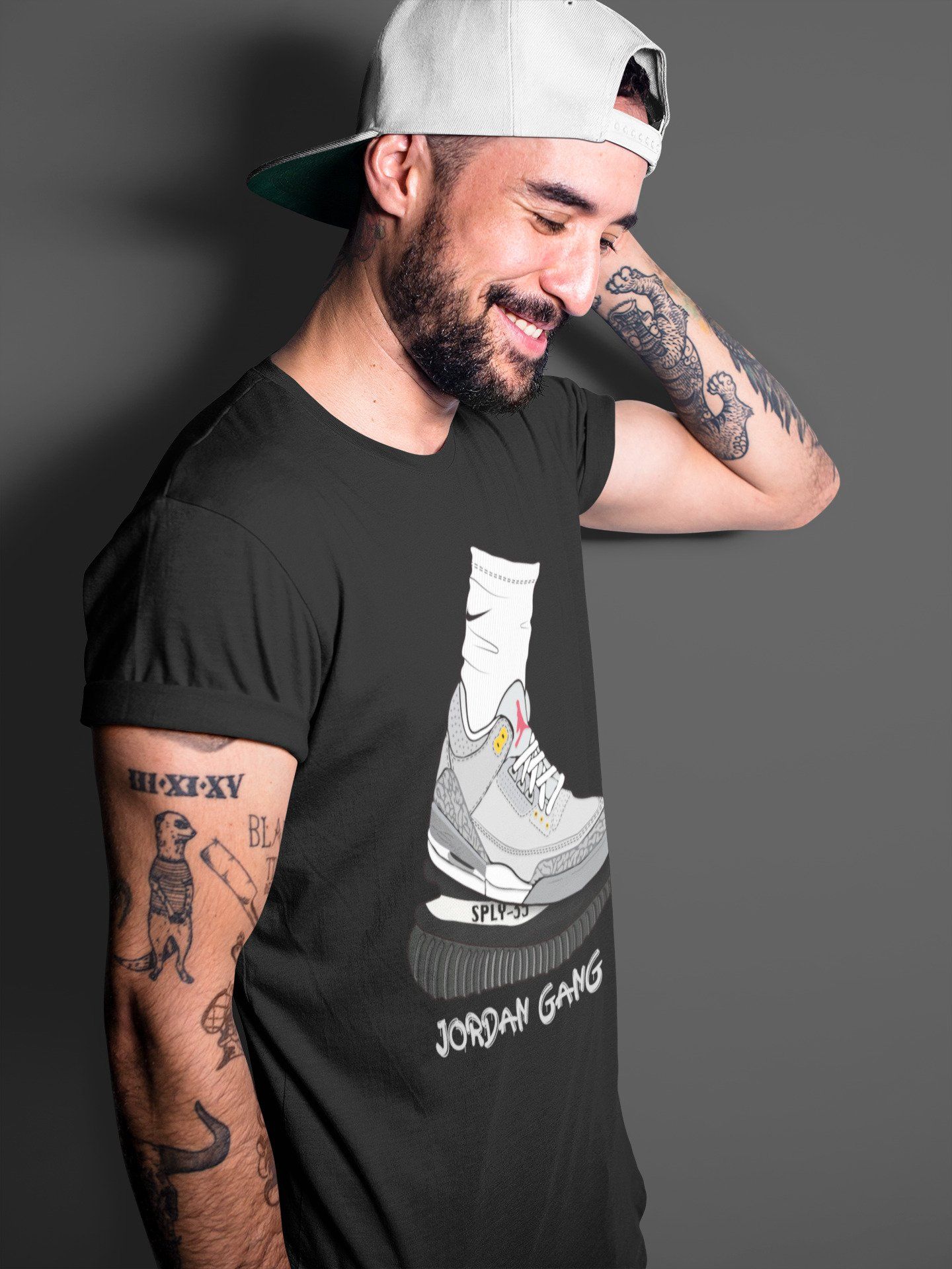 Air Jordan Gang Unisex Tops - Air Jordan 3 Cool Grey
