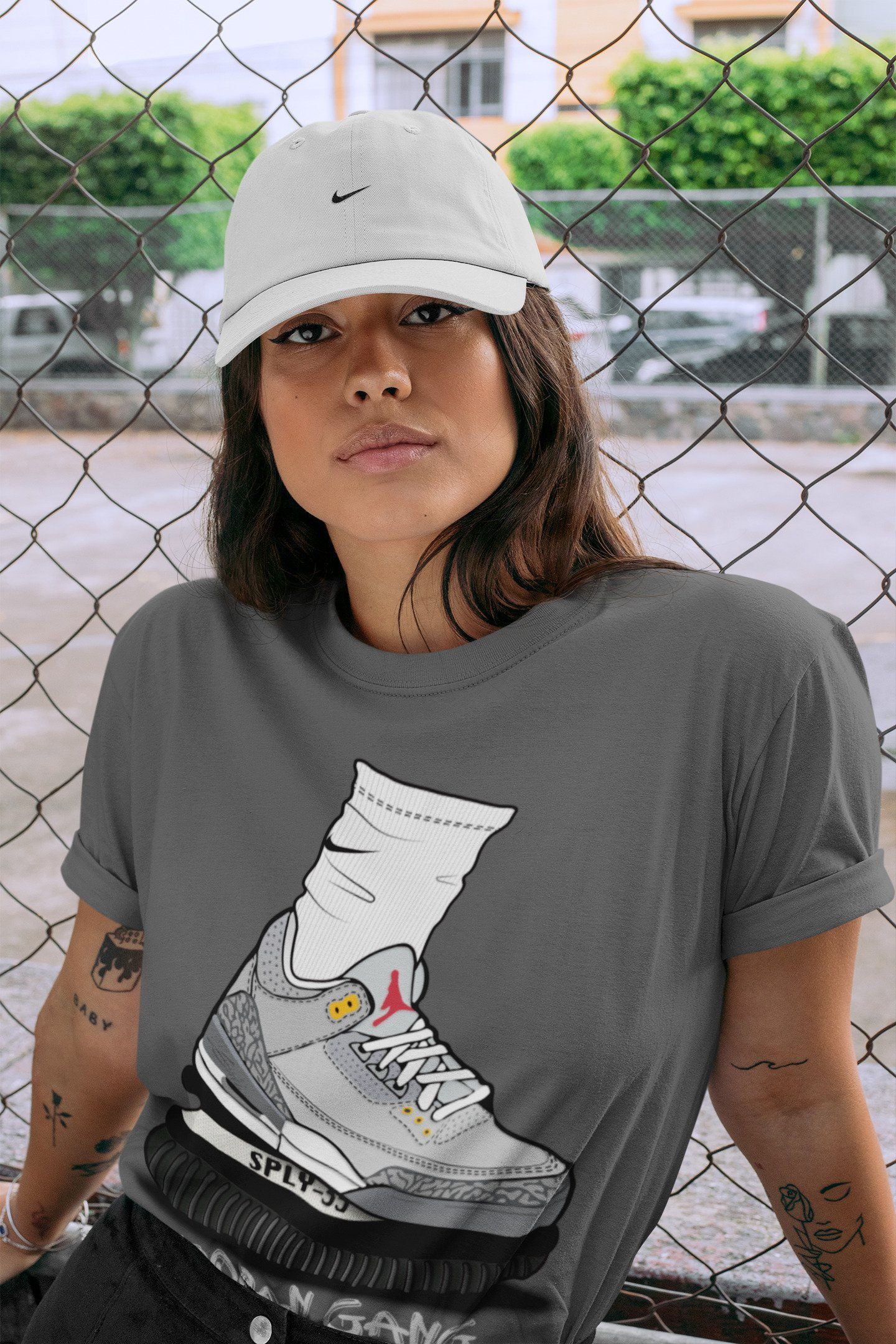 Air Jordan Gang Unisex Tops - Air Jordan 3 Cool Grey