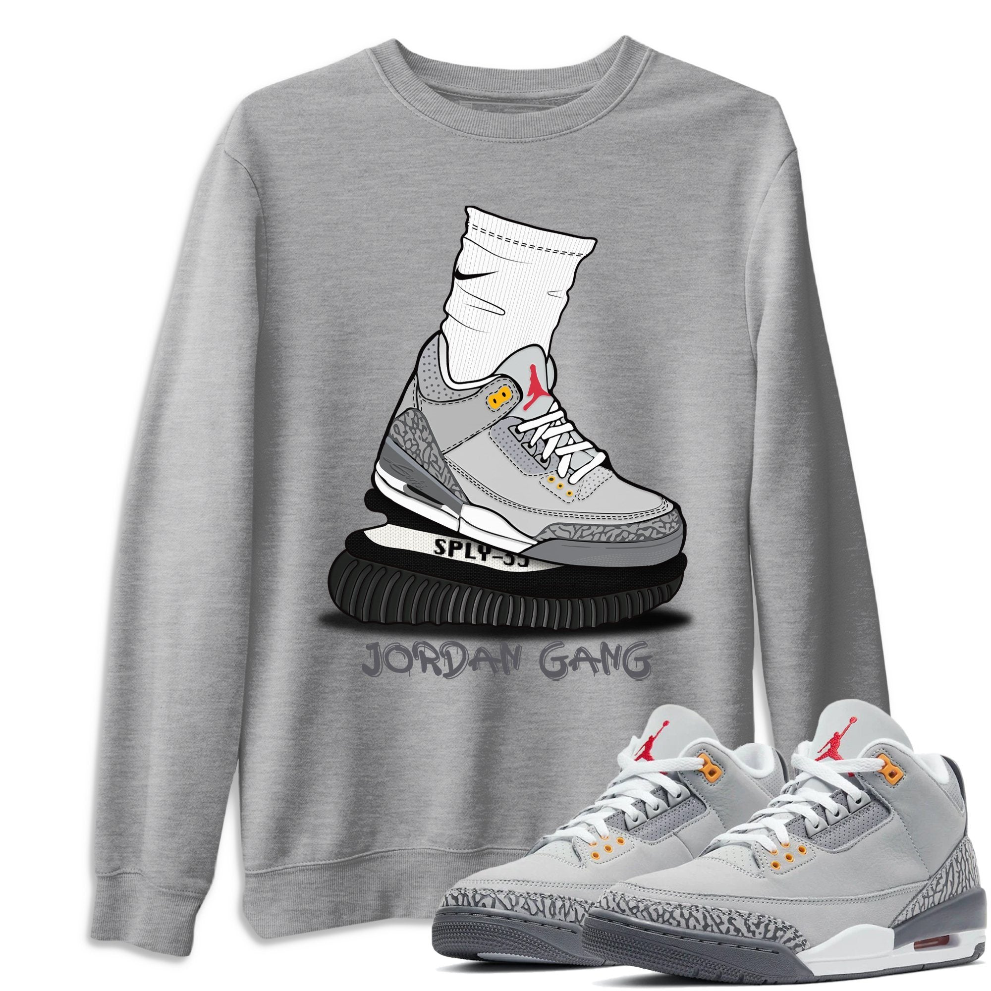 Air Jordan Gang Unisex Tops - Air Jordan 3 Cool Grey