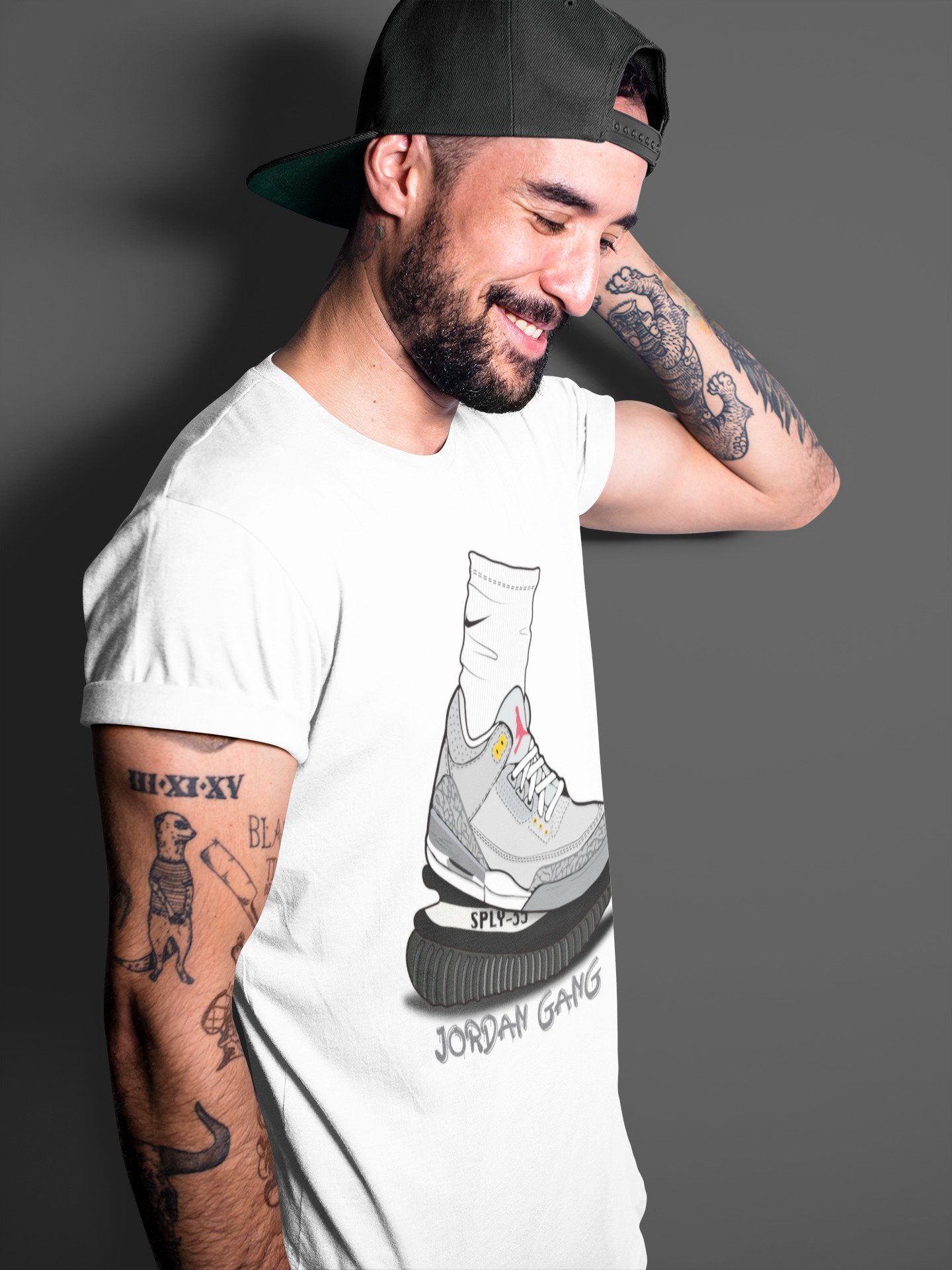 Air Jordan Gang Unisex Tops - Air Jordan 3 Cool Grey