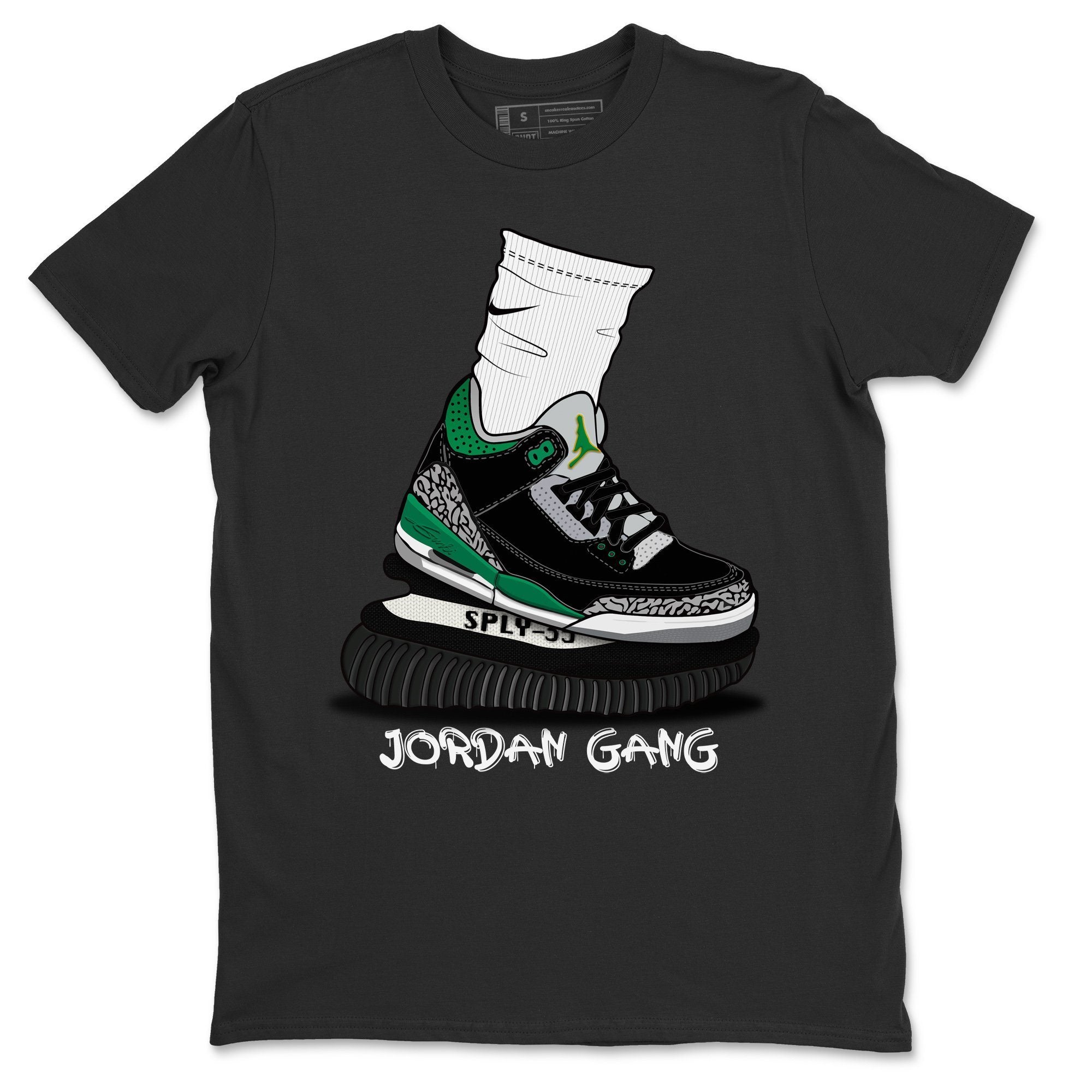 Air Jordan Gang Unisex Tops - Air Jordan 3 Pine Green