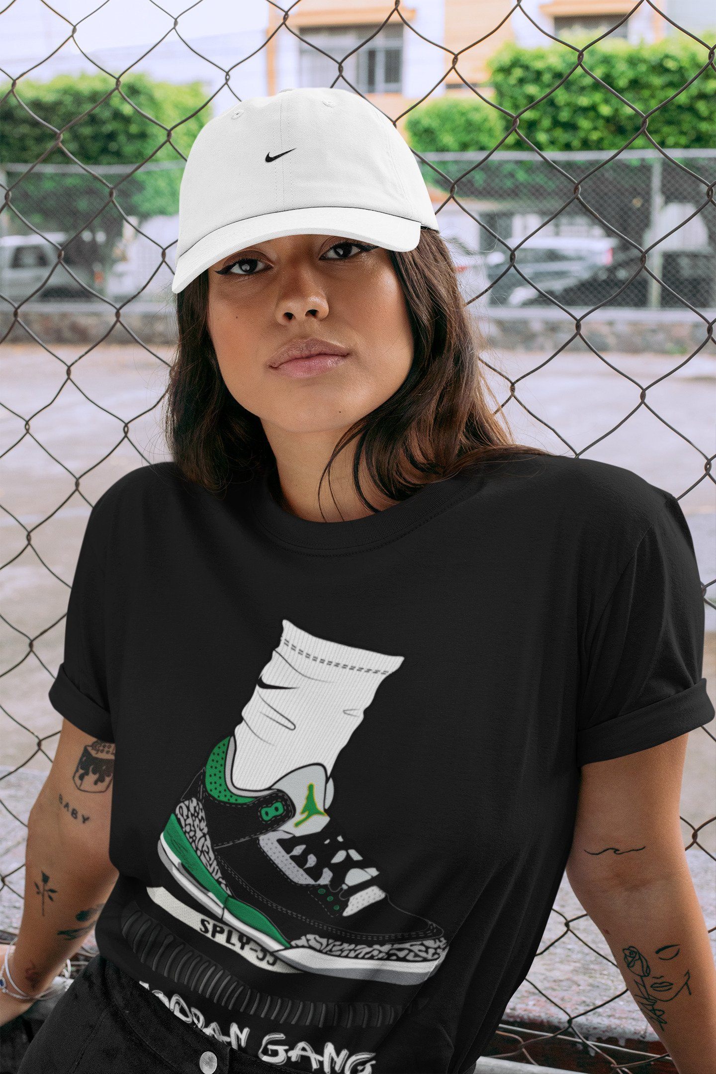 Air Jordan Gang Unisex Tops - Air Jordan 3 Pine Green