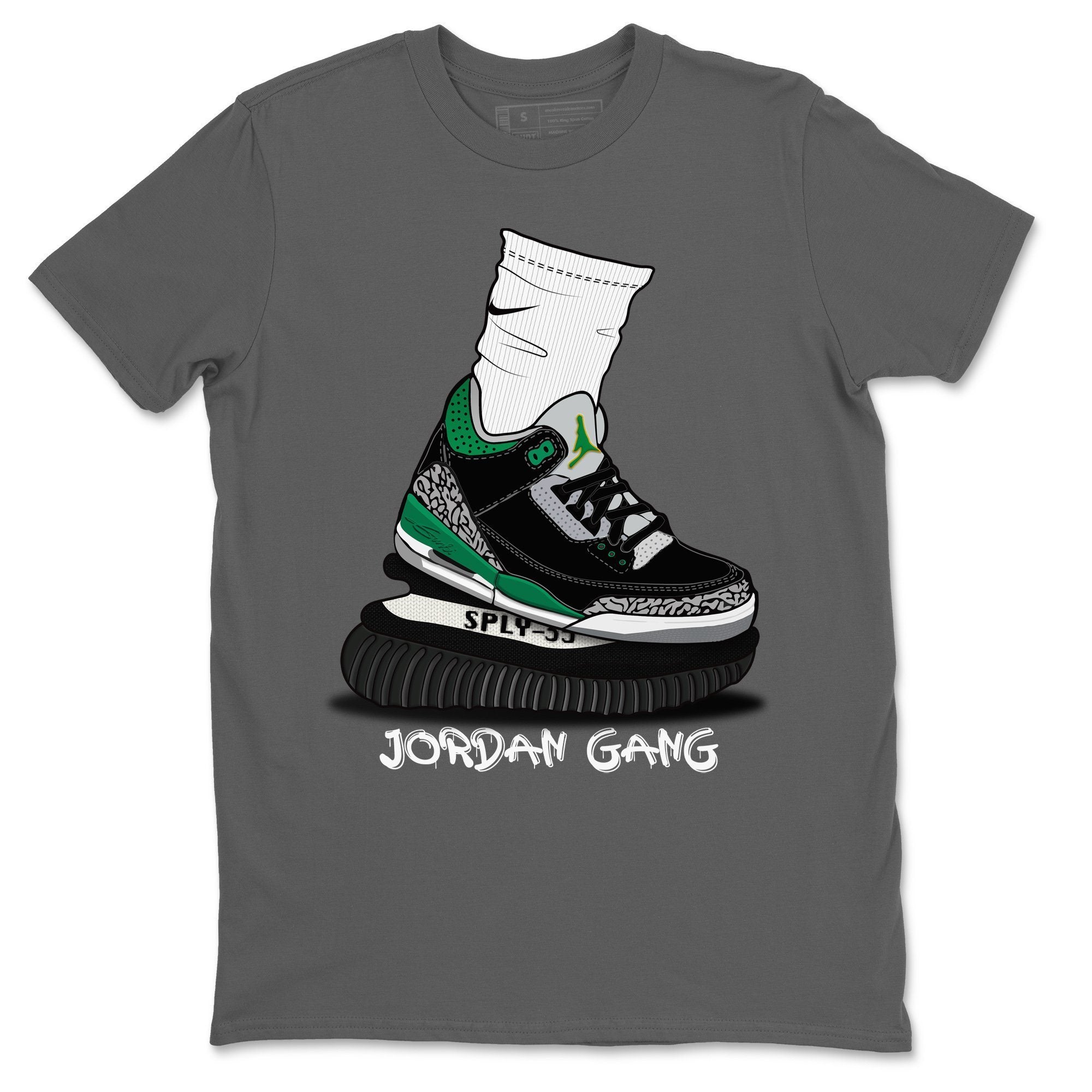 Air Jordan Gang Unisex Tops - Air Jordan 3 Pine Green