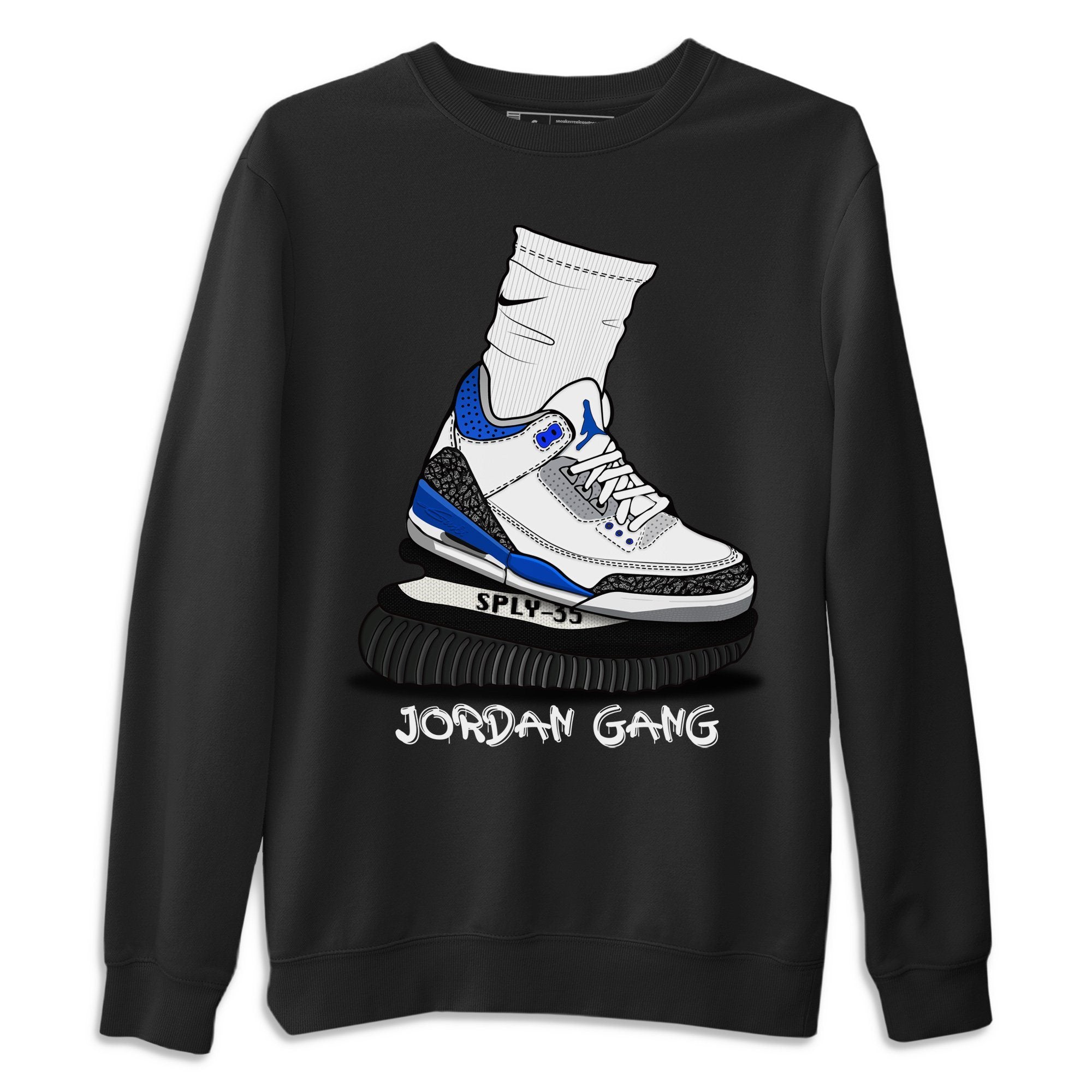 Air Jordan Gang Unisex Tops - Air Jordan 3 Racer Blue