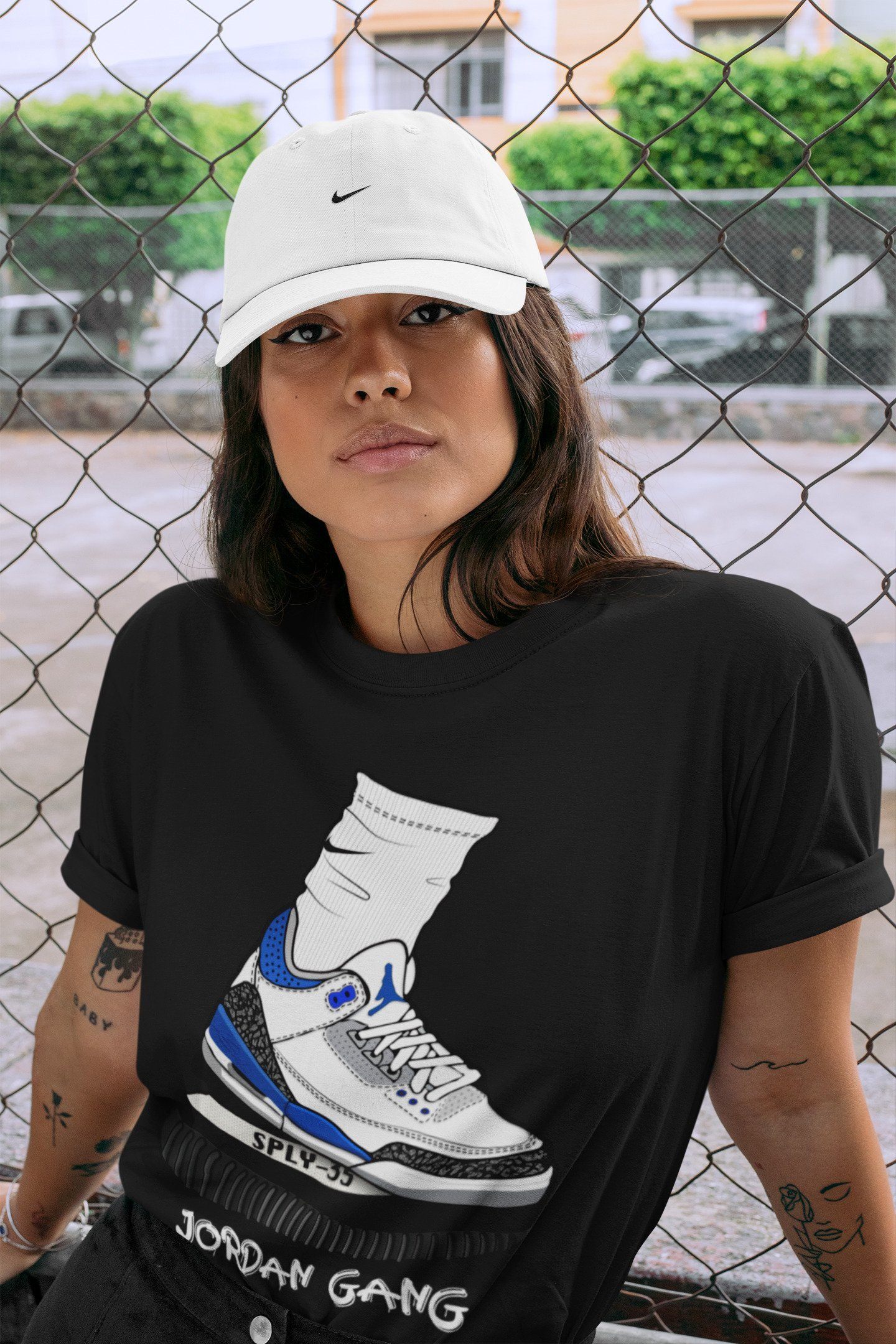 Air Jordan Gang Unisex Tops - Air Jordan 3 Racer Blue
