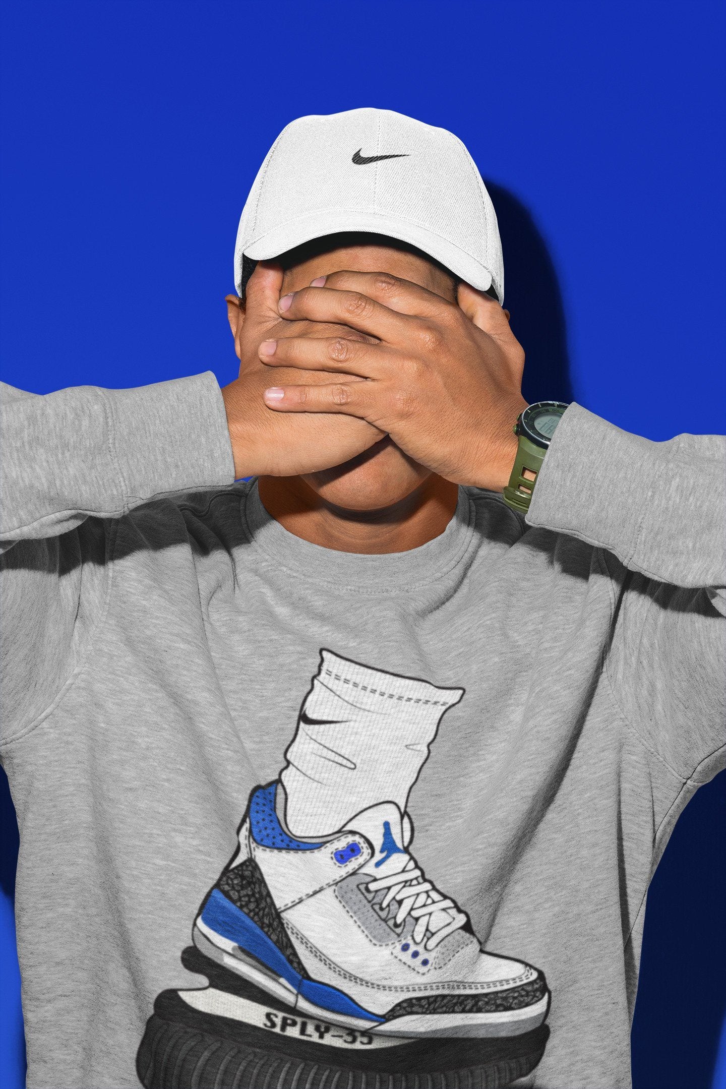 Air Jordan Gang Unisex Tops - Air Jordan 3 Racer Blue