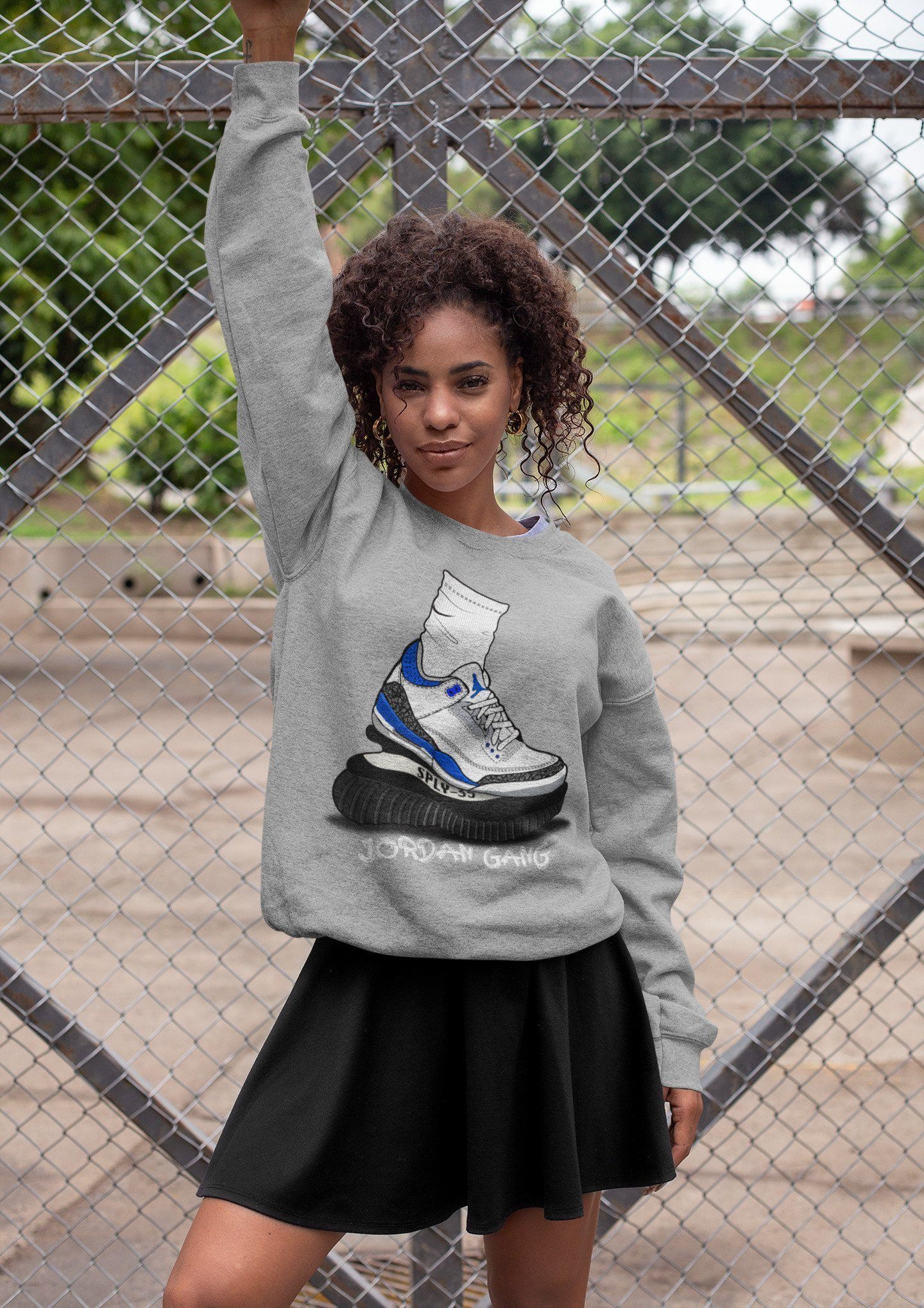 Air Jordan Gang Unisex Tops - Air Jordan 3 Racer Blue