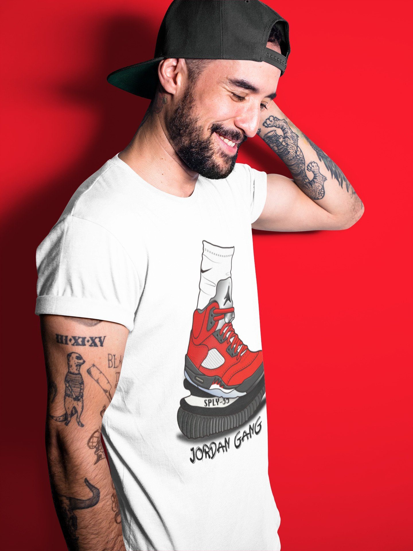 Air Jordan Gang Unisex Tops - Air Jordan 5 Raging Bull