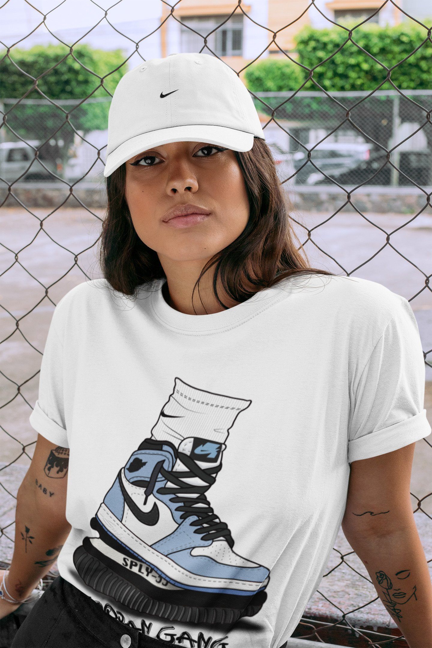 Air Jordan Gang Unisex Tops - Air Jordan 1 University Blue