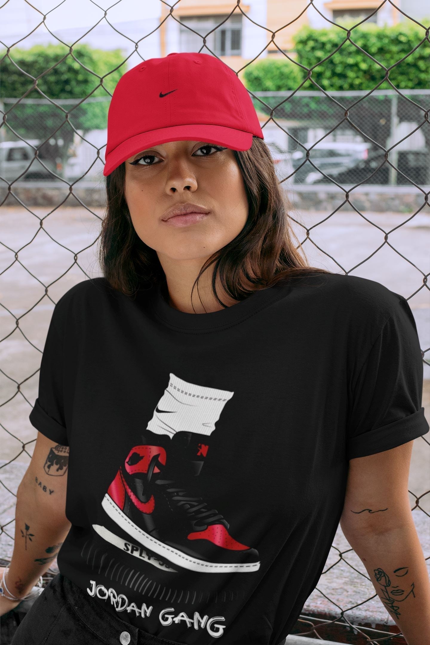 Air Jordan Gang Unisex Tops - Air Jordan 1 Bred Patent