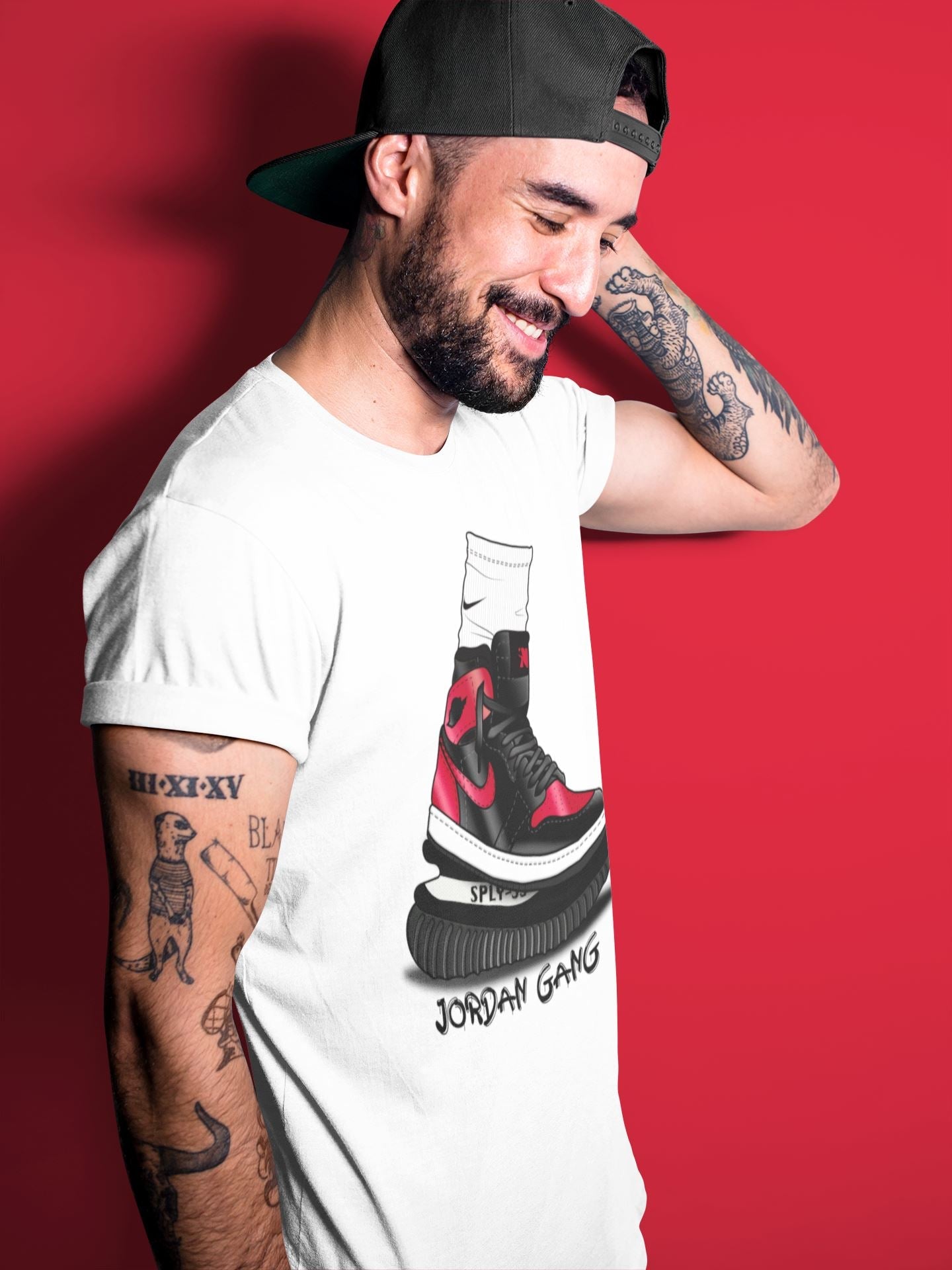 Air Jordan Gang Unisex Tops - Air Jordan 1 Bred Patent