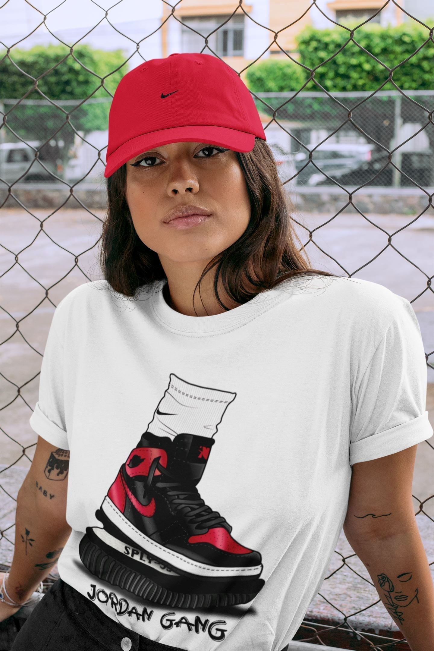 Air Jordan Gang Unisex Tops - Air Jordan 1 Bred Patent
