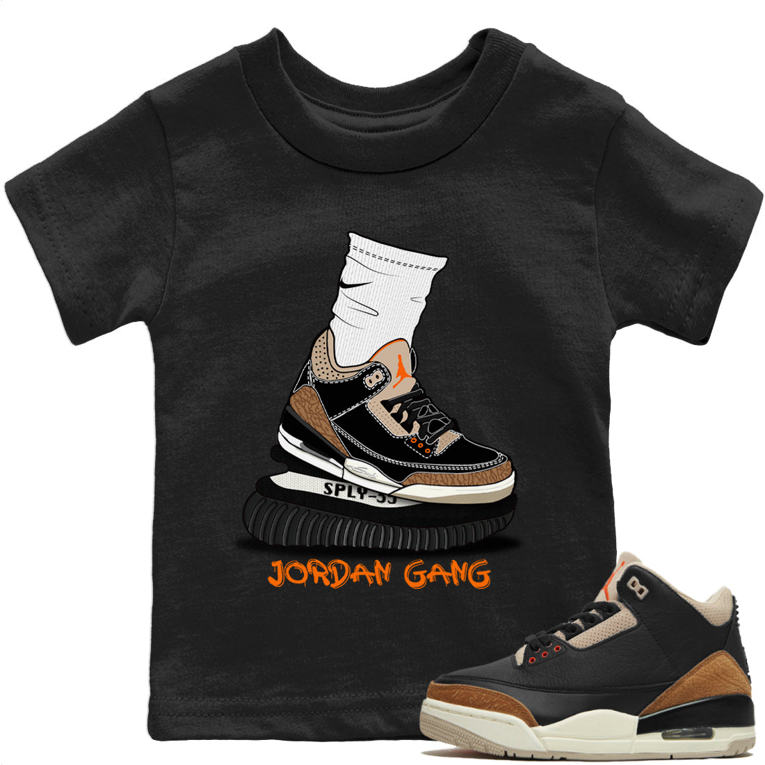 Air Jordan Gang Kids Tops - Air Jordan 3 Desert Elephant