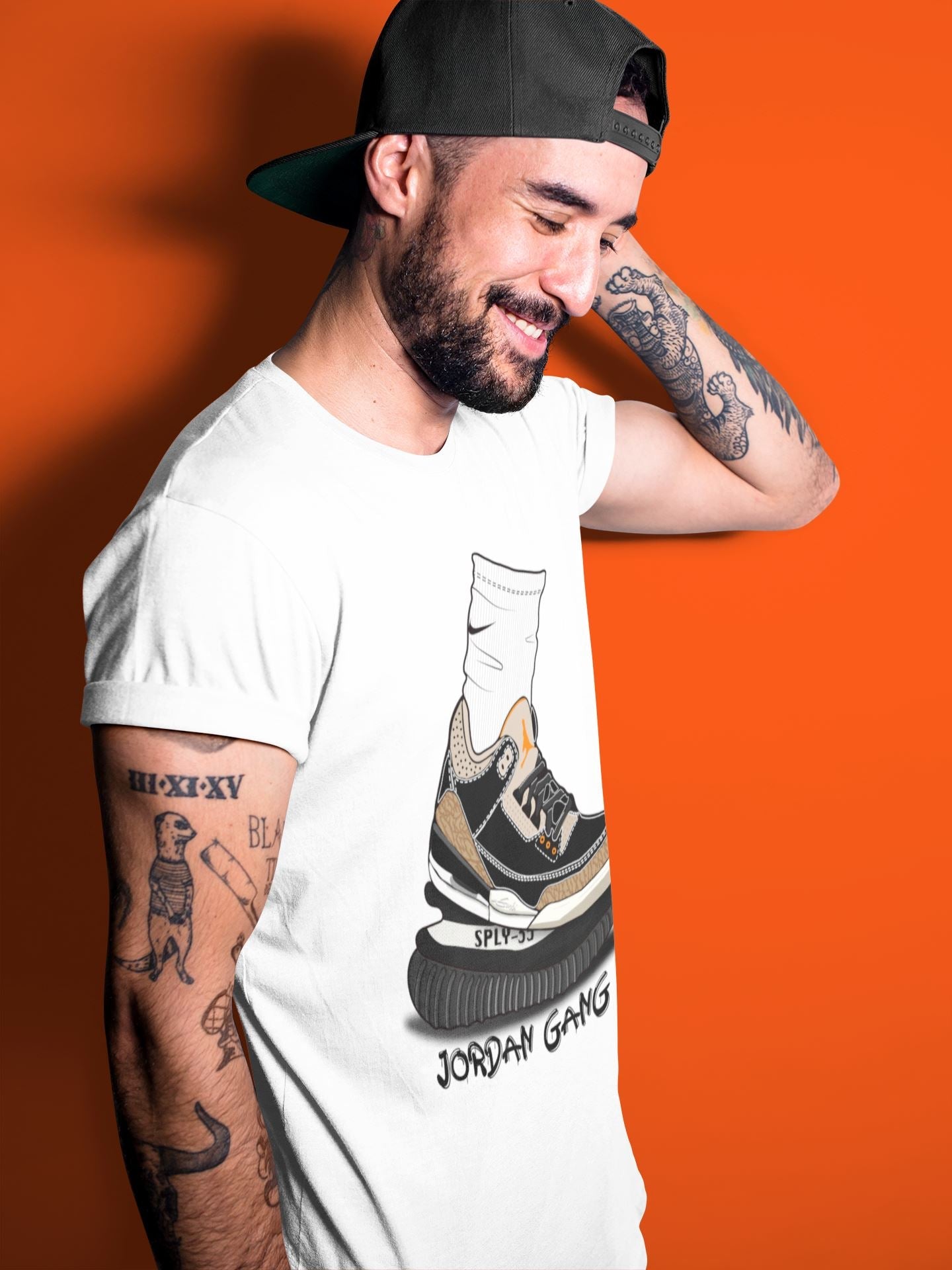 Air Jordan Gang Unisex Tops - Air Jordan 3 Desert Elephant