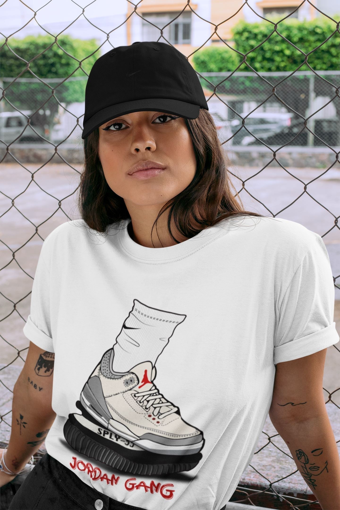 Air Jordan Gang Unisex Tops - Air Jordan 3 Muslin