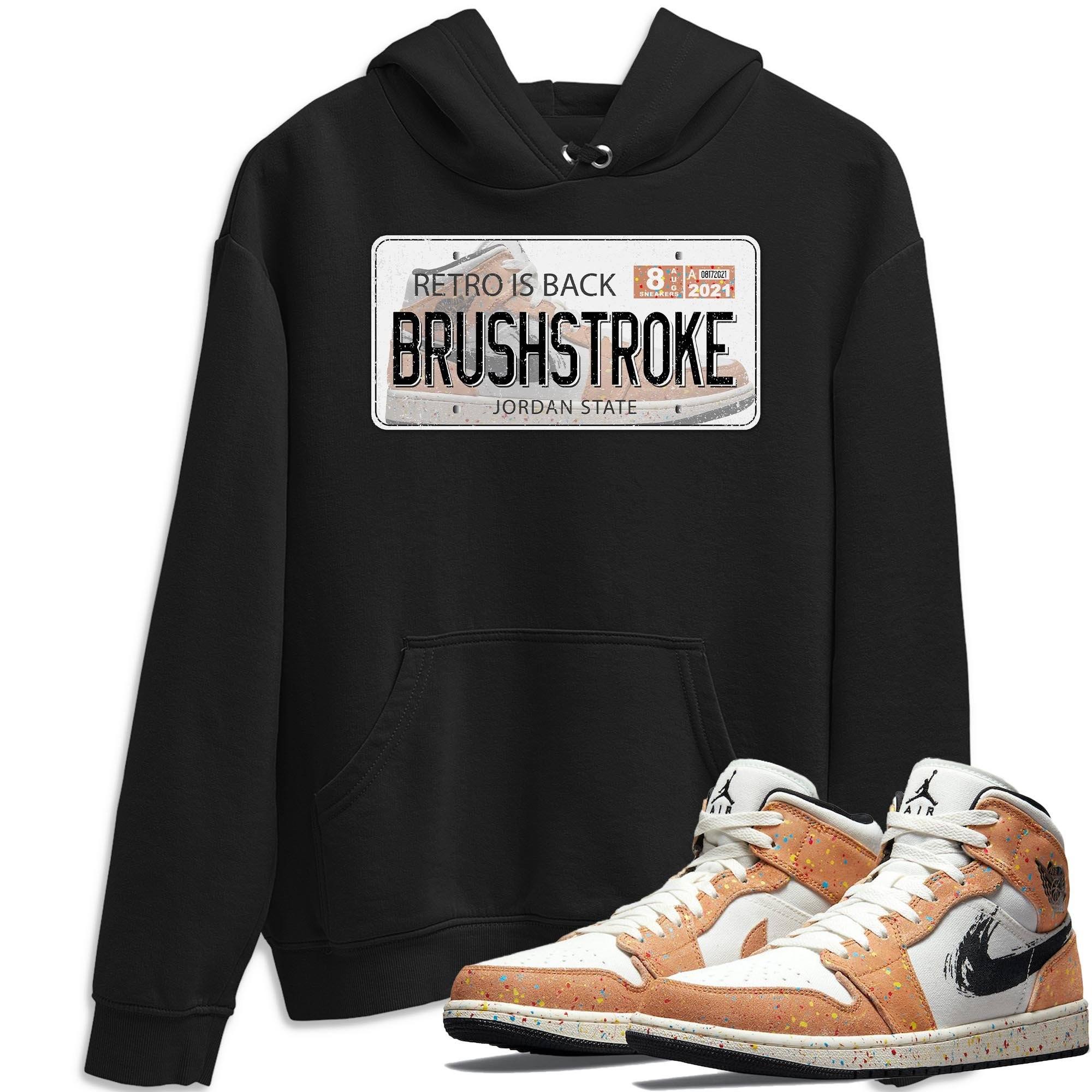 Air Jordan Plate Unisex Tops - Air Jordan 1 Brushstroke