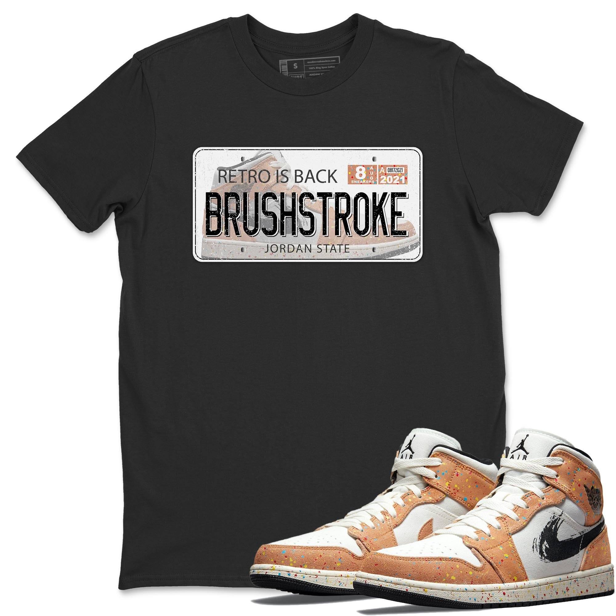 Air Jordan Plate Unisex Tops - Air Jordan 1 Brushstroke