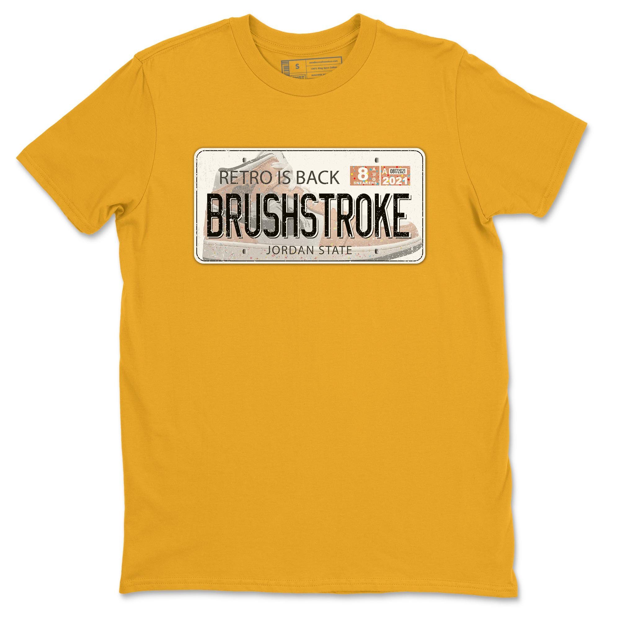 Air Jordan Plate Unisex Tops - Air Jordan 1 Brushstroke