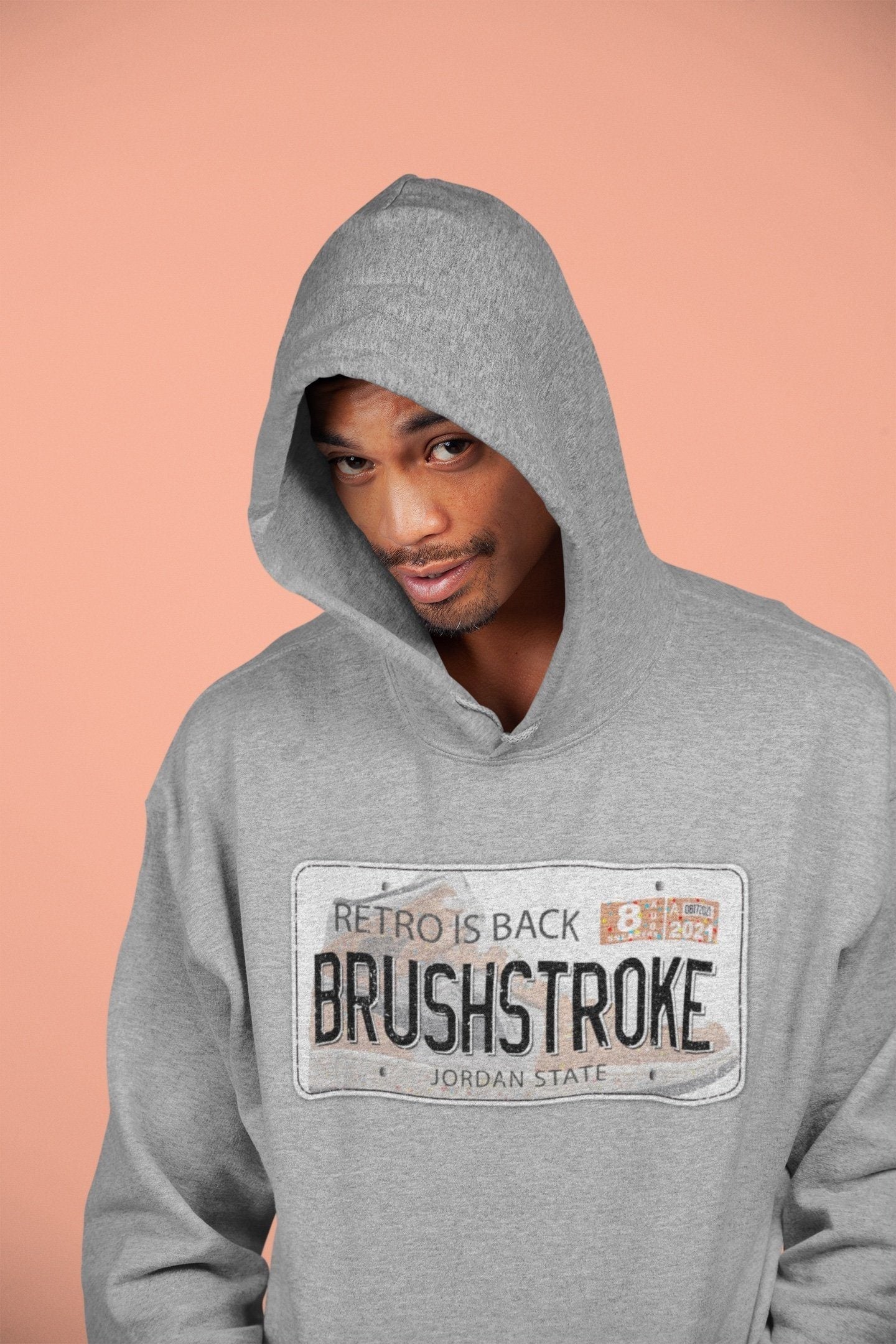 Air Jordan Plate Unisex Tops - Air Jordan 1 Brushstroke